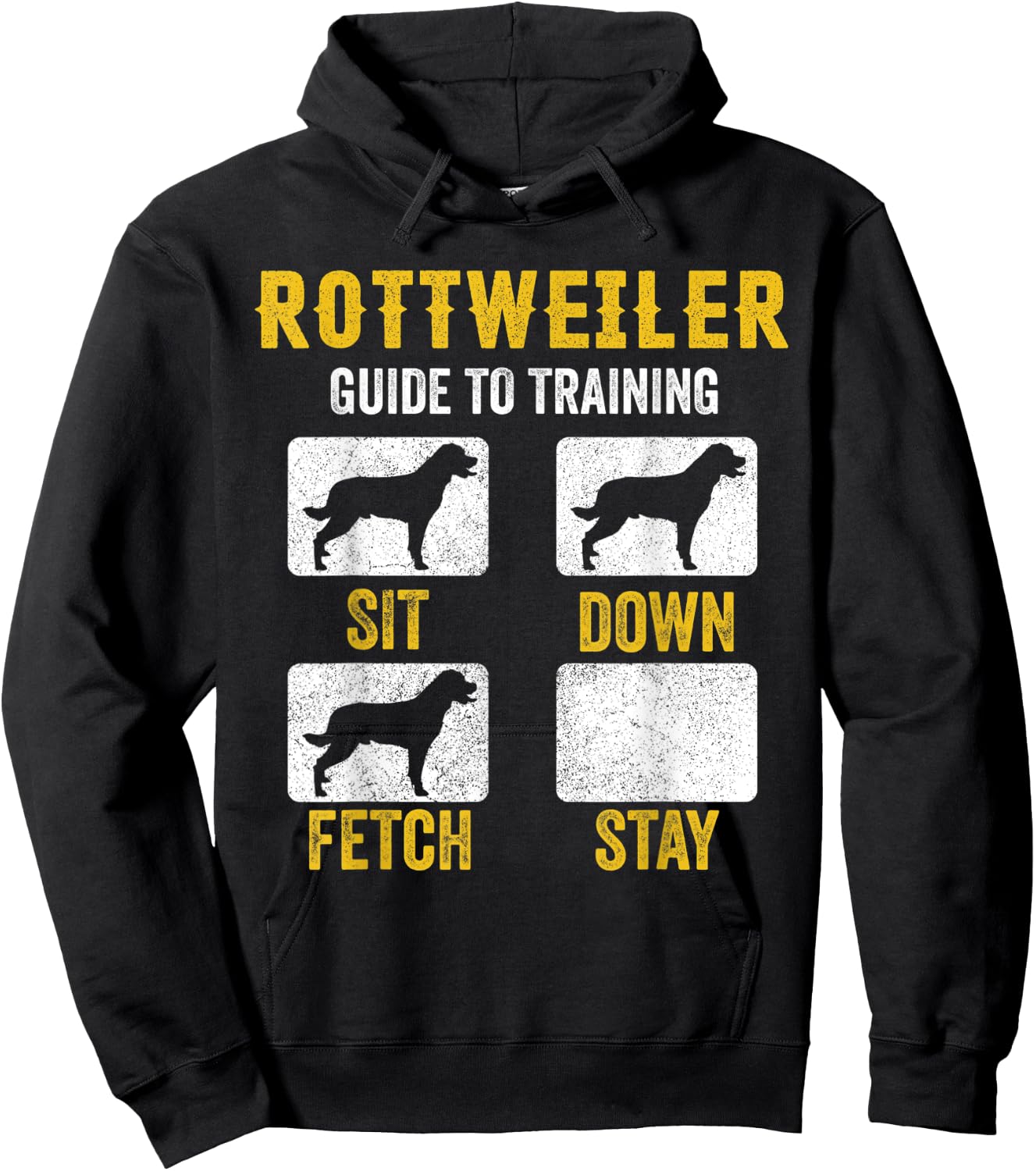 Rottweiler Guide To Training Shirts, Dog Mom Dad Lover Owner Hoodie - Hoodie | Black