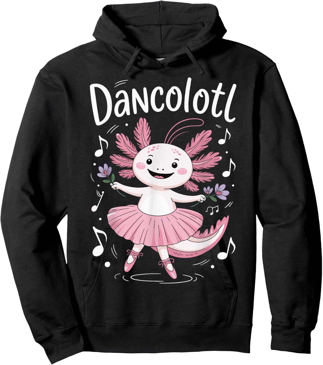 Dancolotl Axolotl Dancing Hoodie - Hoodie | Black
