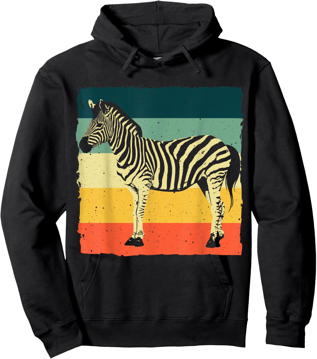 Funny Zebra Themed Women Safari African Wildlife Hoodie - Hoodie | Black