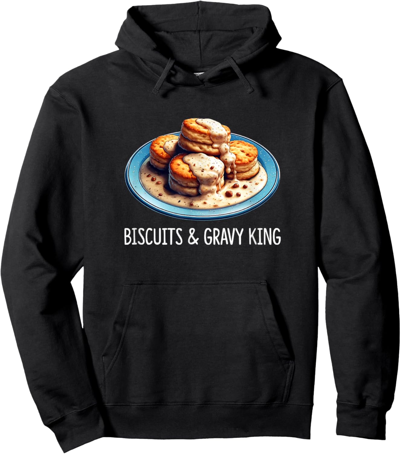 Biscuits & Gravy King Hoodie - Hoodie | Black