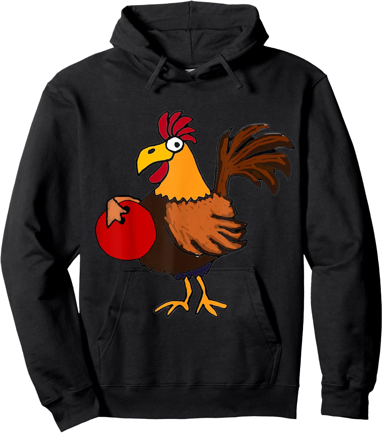 SmileteesSports Funny Rooster Bowling Hoodie - Hoodie | Black