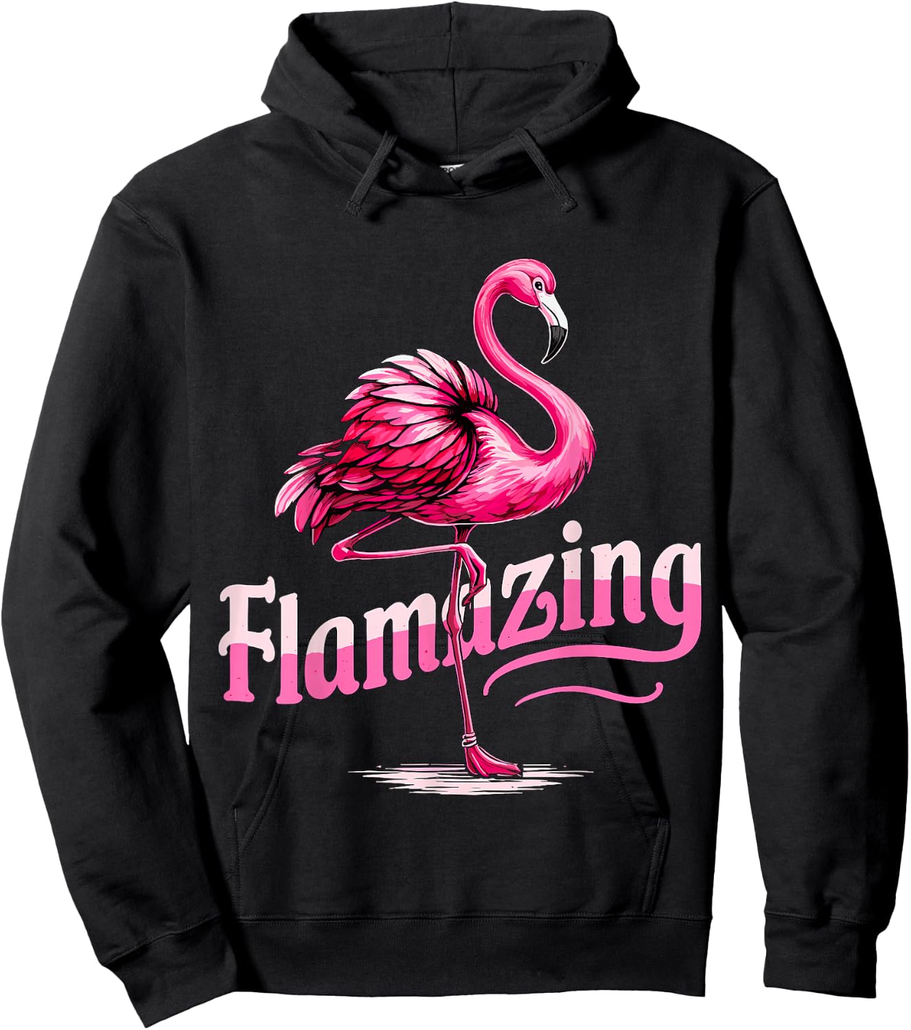 Flamazing Flamingo Hoodie - Hoodie | Black