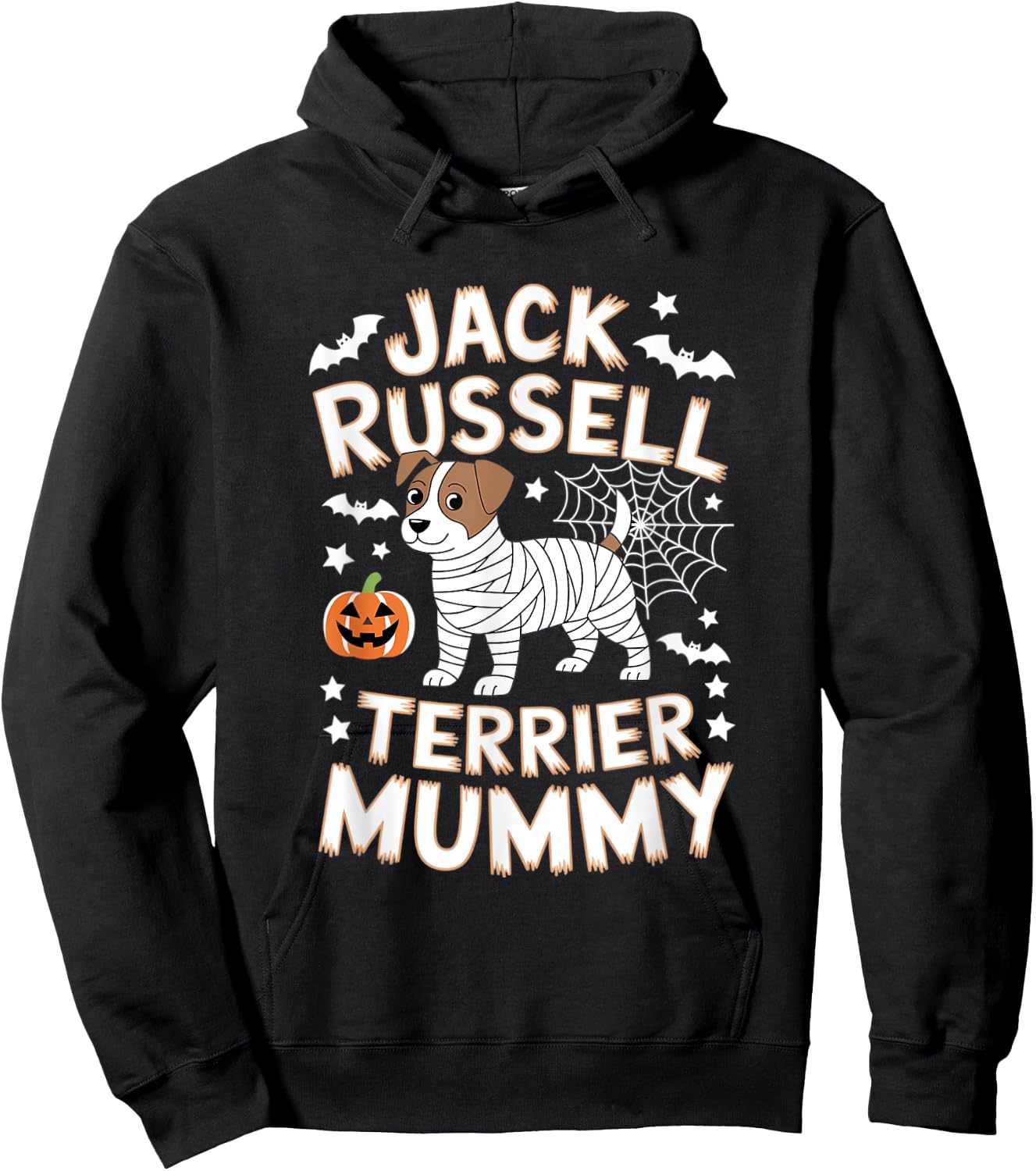 Jack Russell Terrier Mummy - Halloween Costume Hoodie - Hoodie | Black