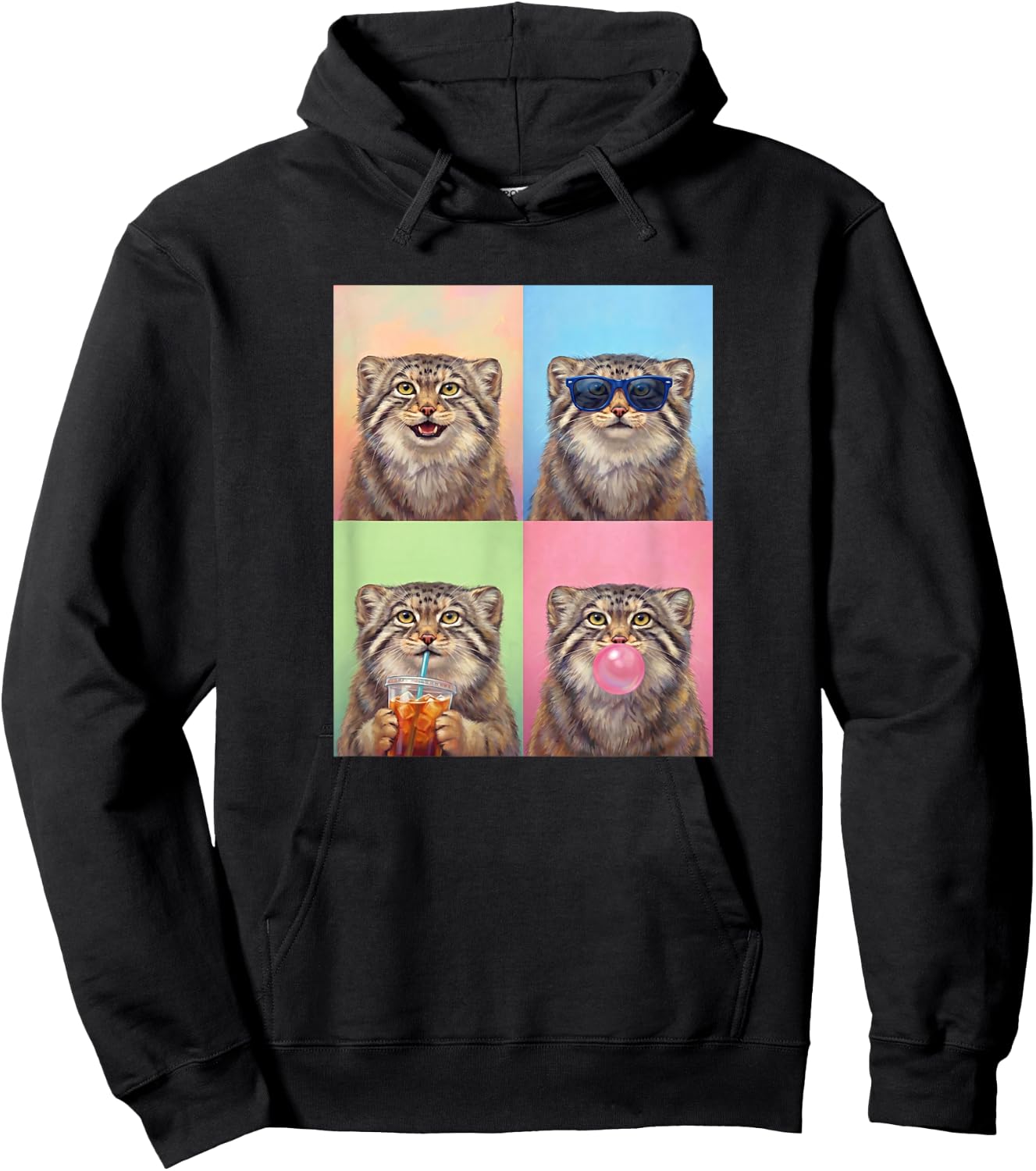 Pallas's Cats Funny Pallas's cat Hoodie - Hoodie | Black