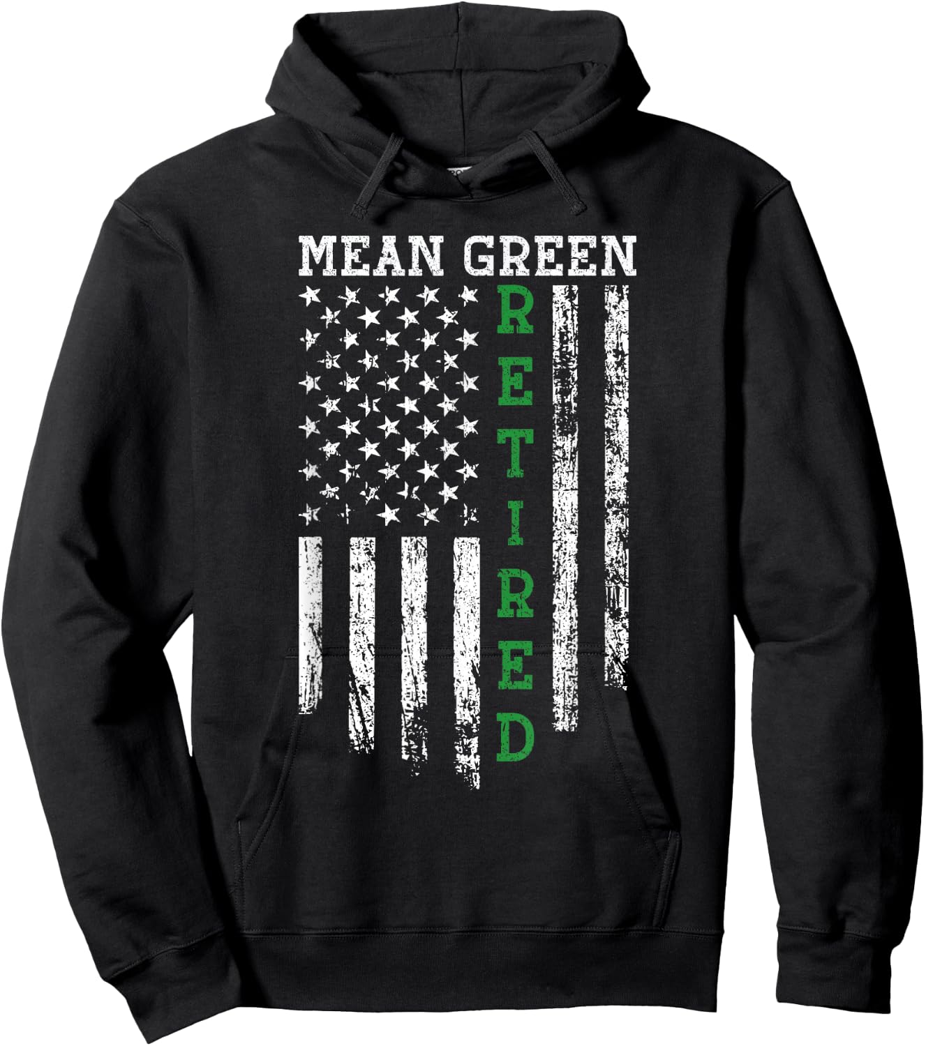 Mean Green Retired Border Patrol Agent Hoodie - Hoodie | Black