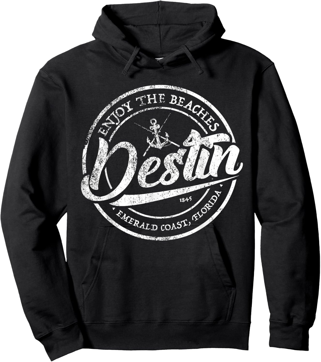 Enjoy the Beaches Destin FL Men Woman Kids Hoodie - Hoodie | Black