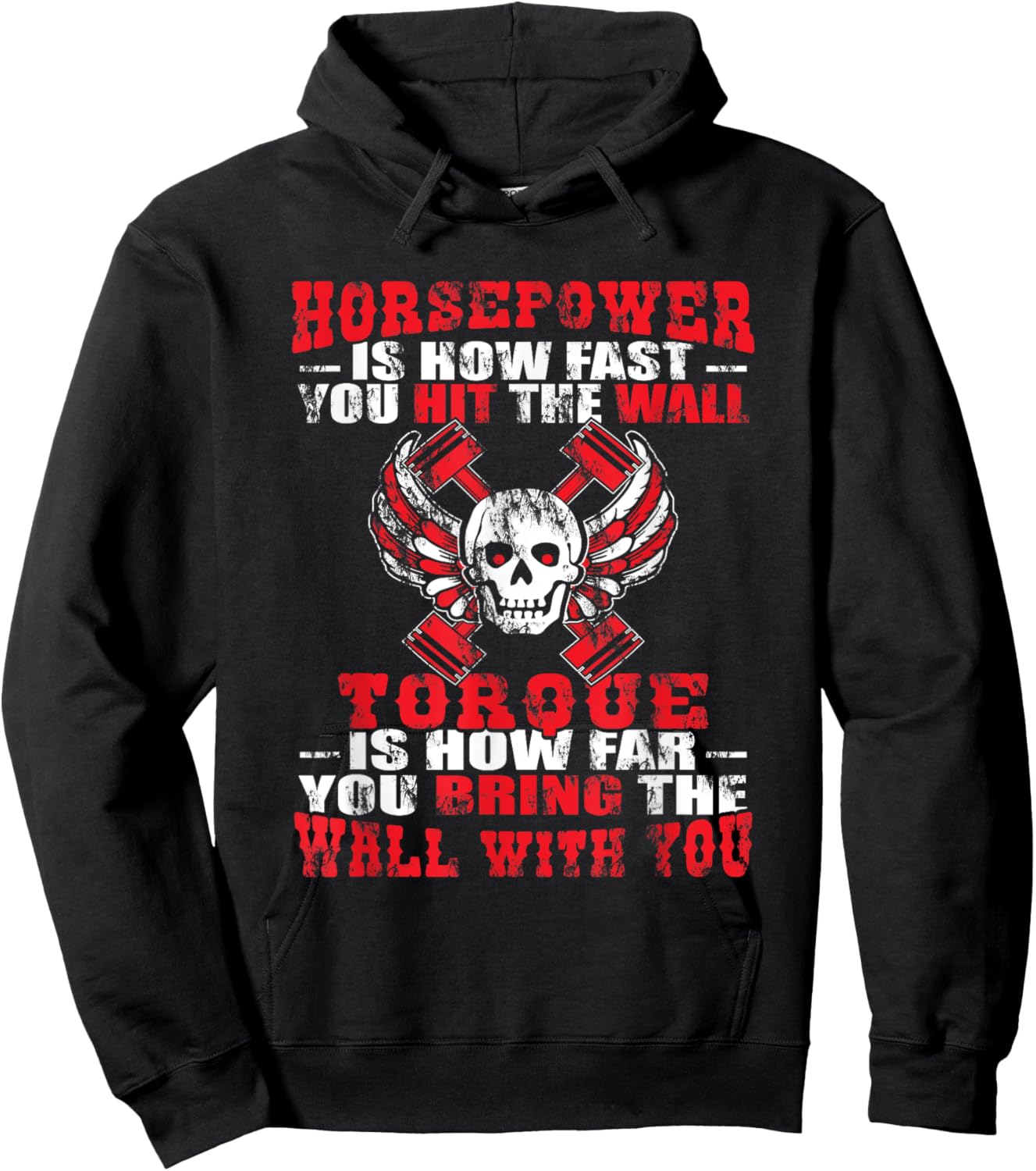 Diesel Mechanic T Shirts Funny Horsepower Torque Shirt Hoodie - Hoodie | Black