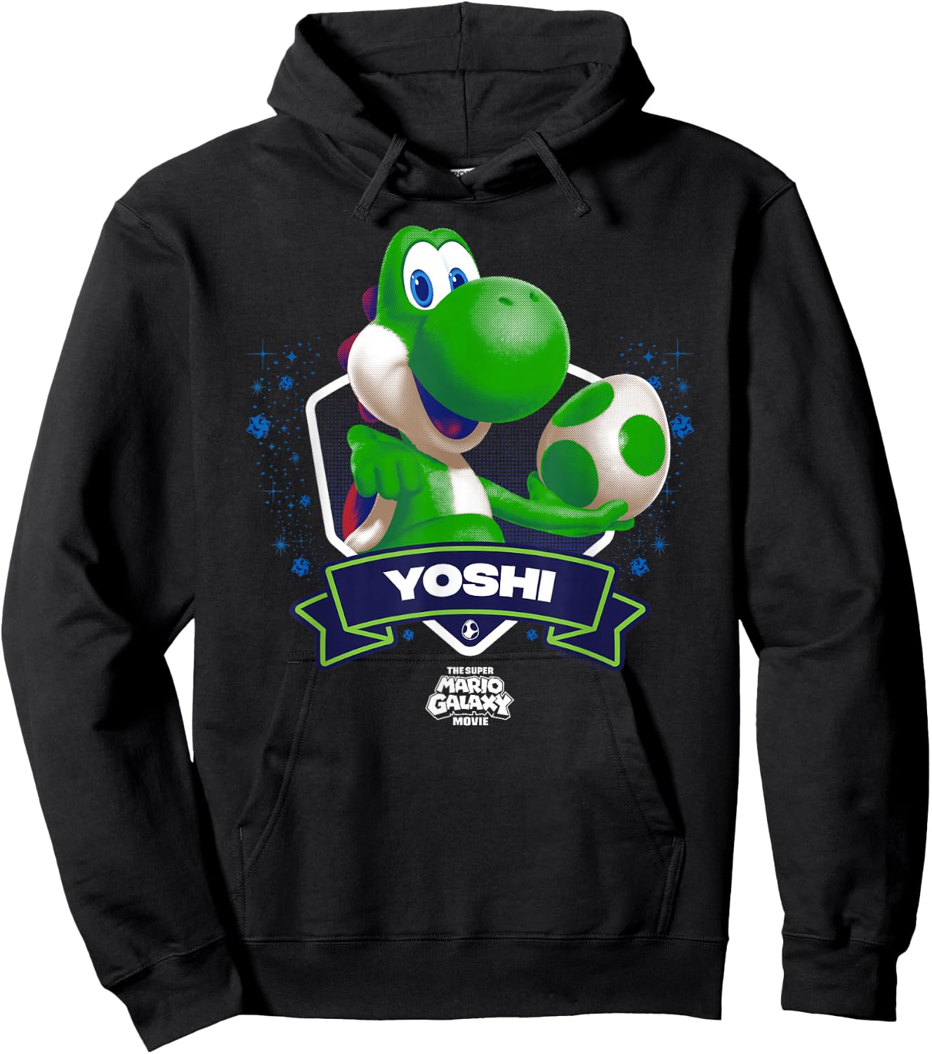 The Super Mario Galaxy Movie Yoshi Champion Hoodie - Hoodie | Black