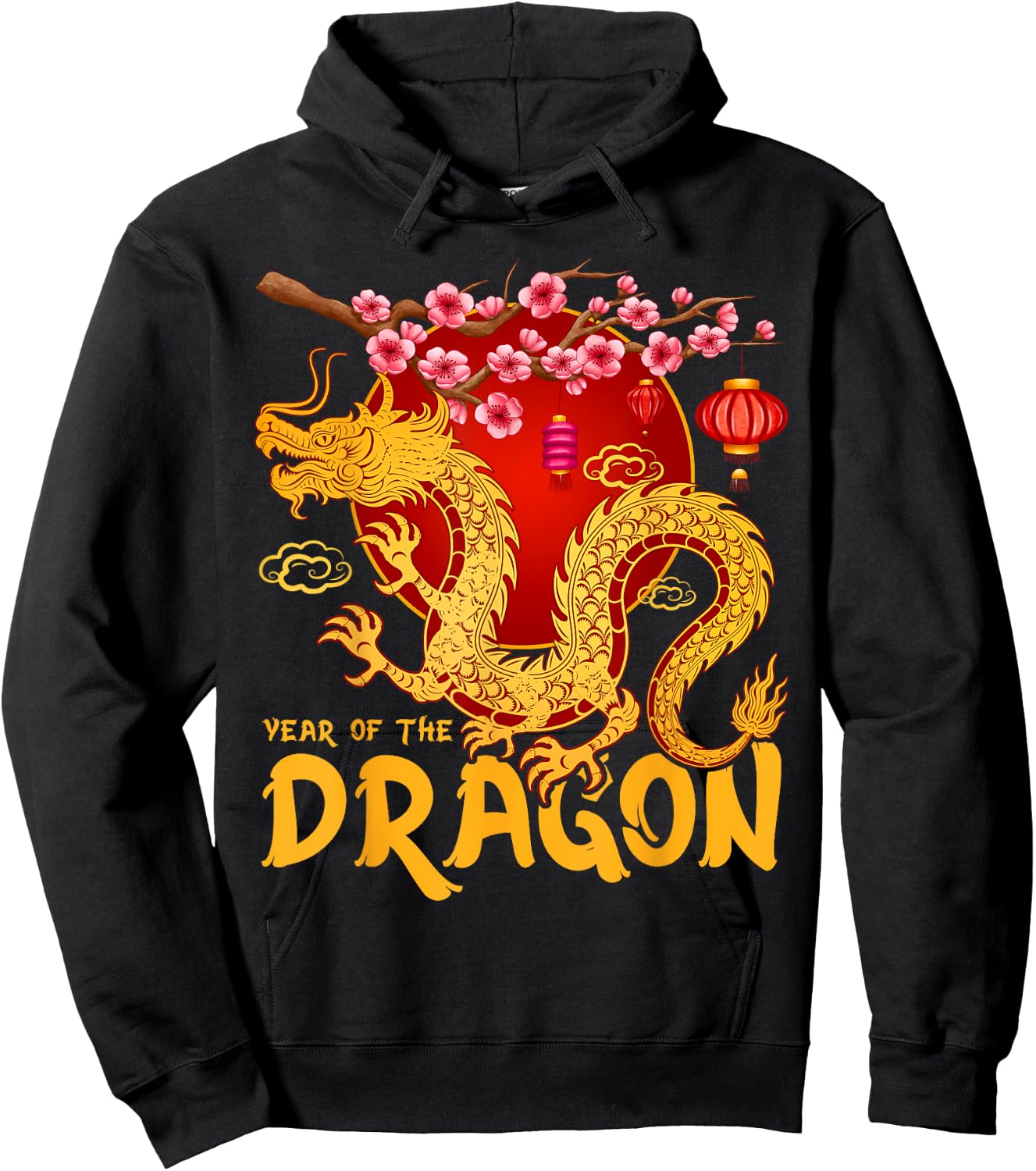 Chinese New Year 2024 Year Of The Dragon 2024 Shirt Hoodie - Hoodie | Black