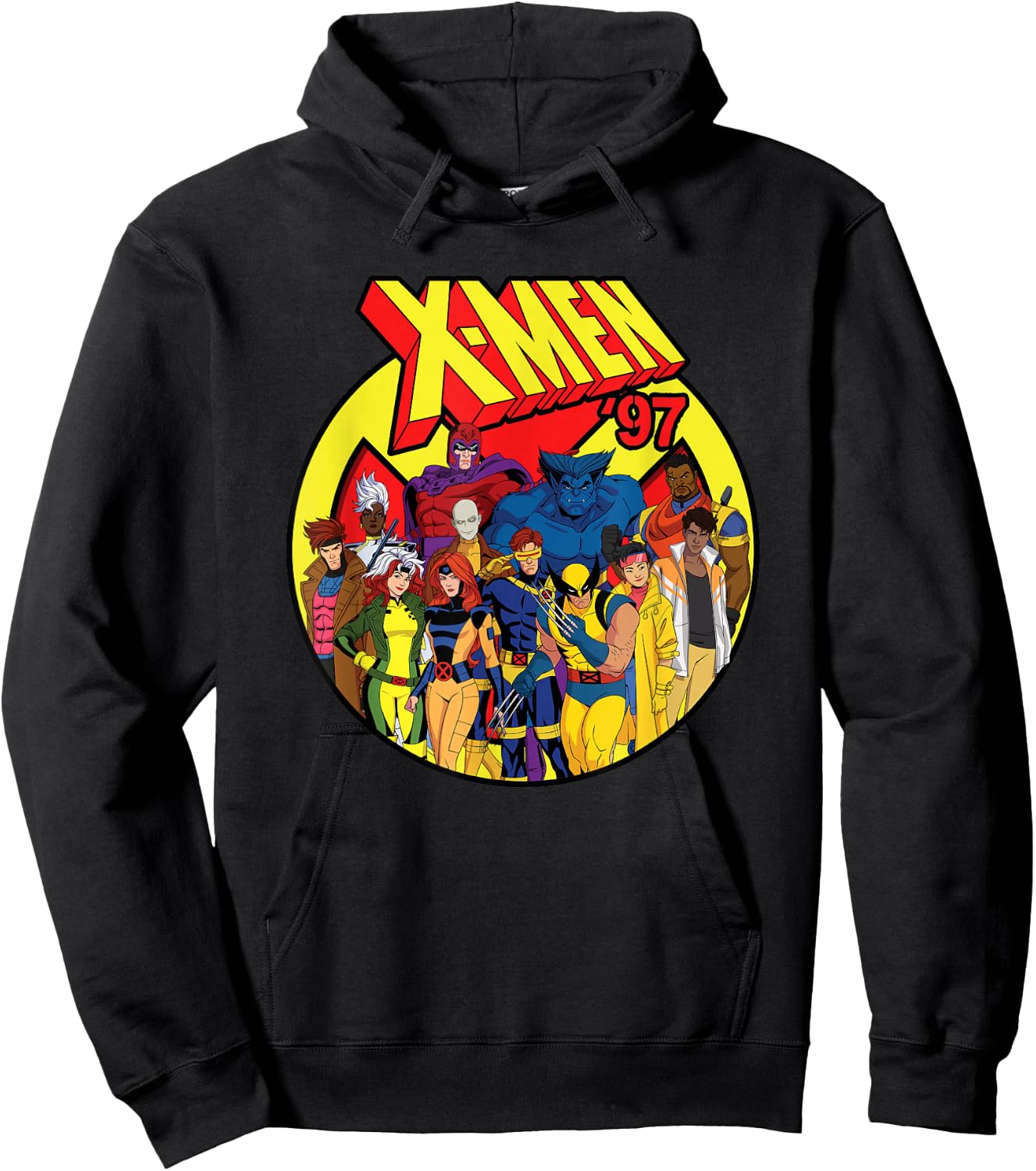 Marvel Studios X-Men '97 Animated Series Team and Title Logo , black Hoodie - Hoodie | Black