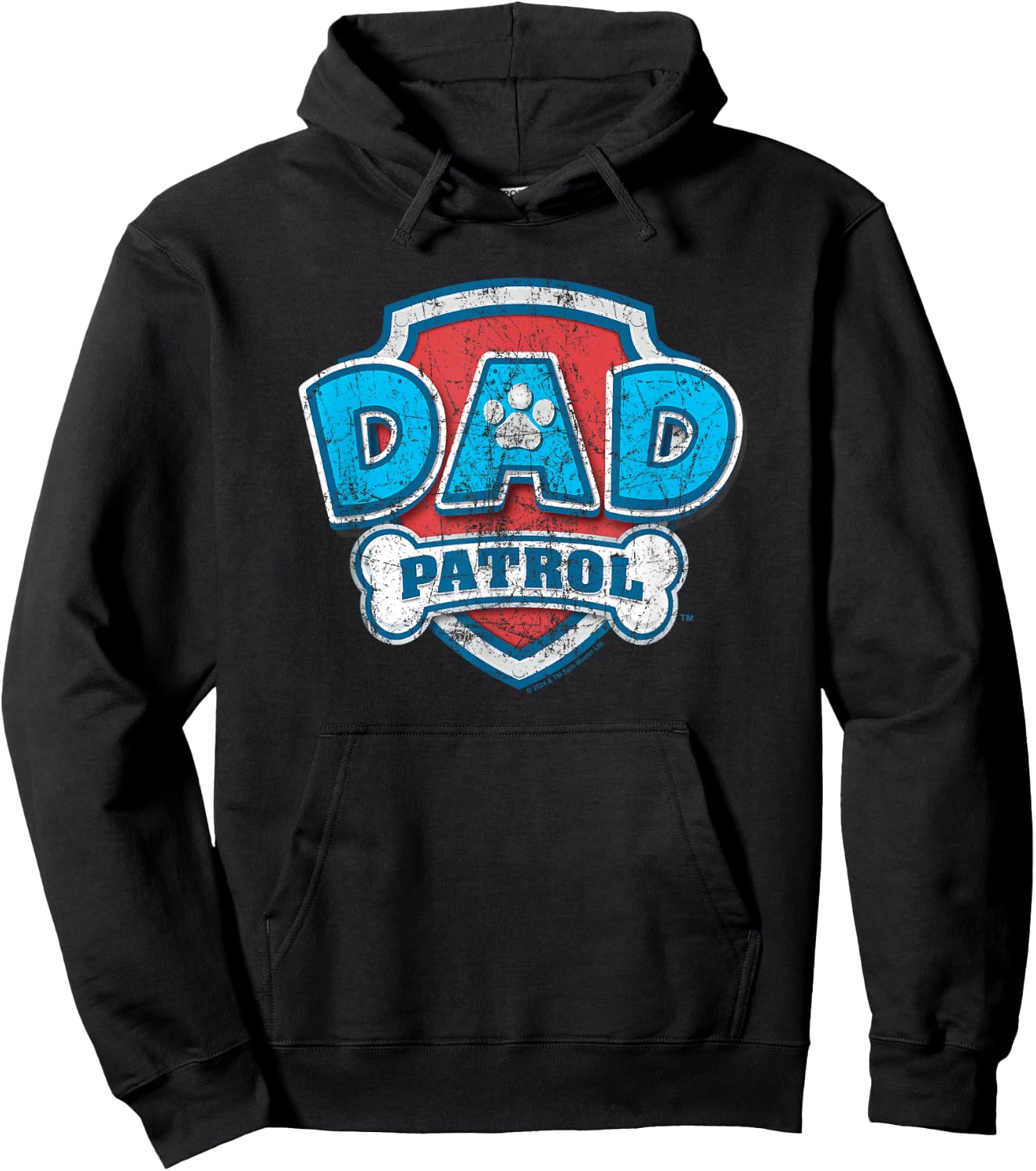 Paw Patrol Father's Day Dad Patrol , Black, S Hoodie - Hoodie | Black