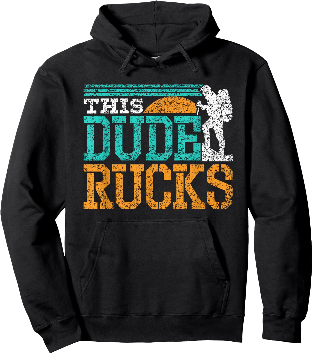 This Dude Rucks Backpack Rucksack Ruck Workout Rucking Hoodie - Hoodie | Black
