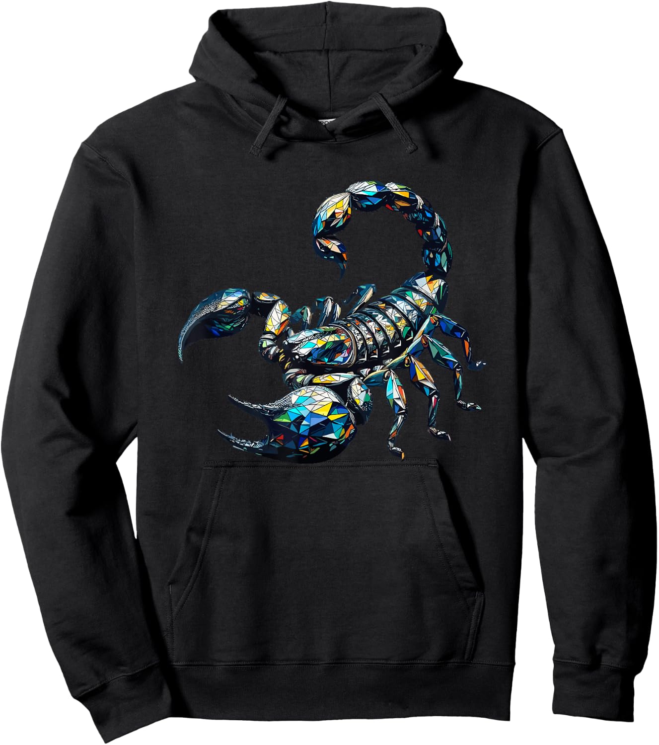 Polygon Art Scorpion Scorpions Hoodie - Hoodie | Black