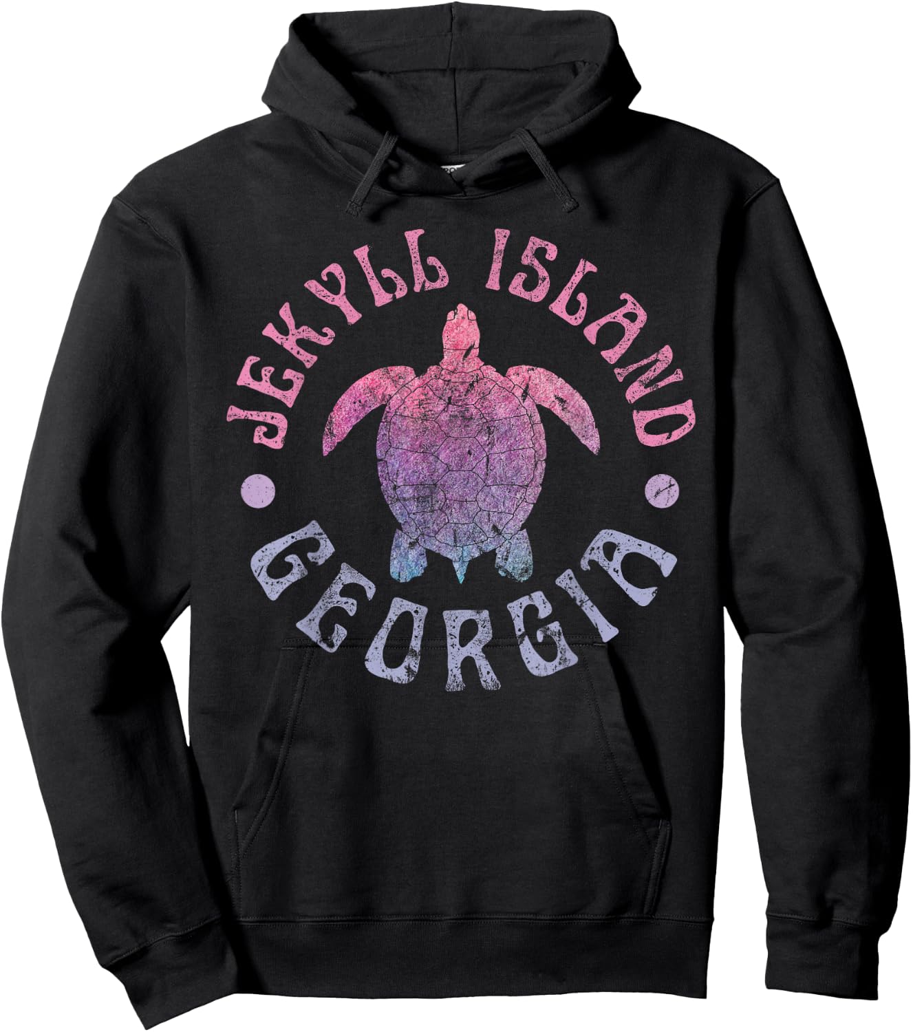 Jekyll Island Georgia Sea Turtle Beach Summer Ocean Cute Men Women Girls Kids Hoodie - Hoodie | Black