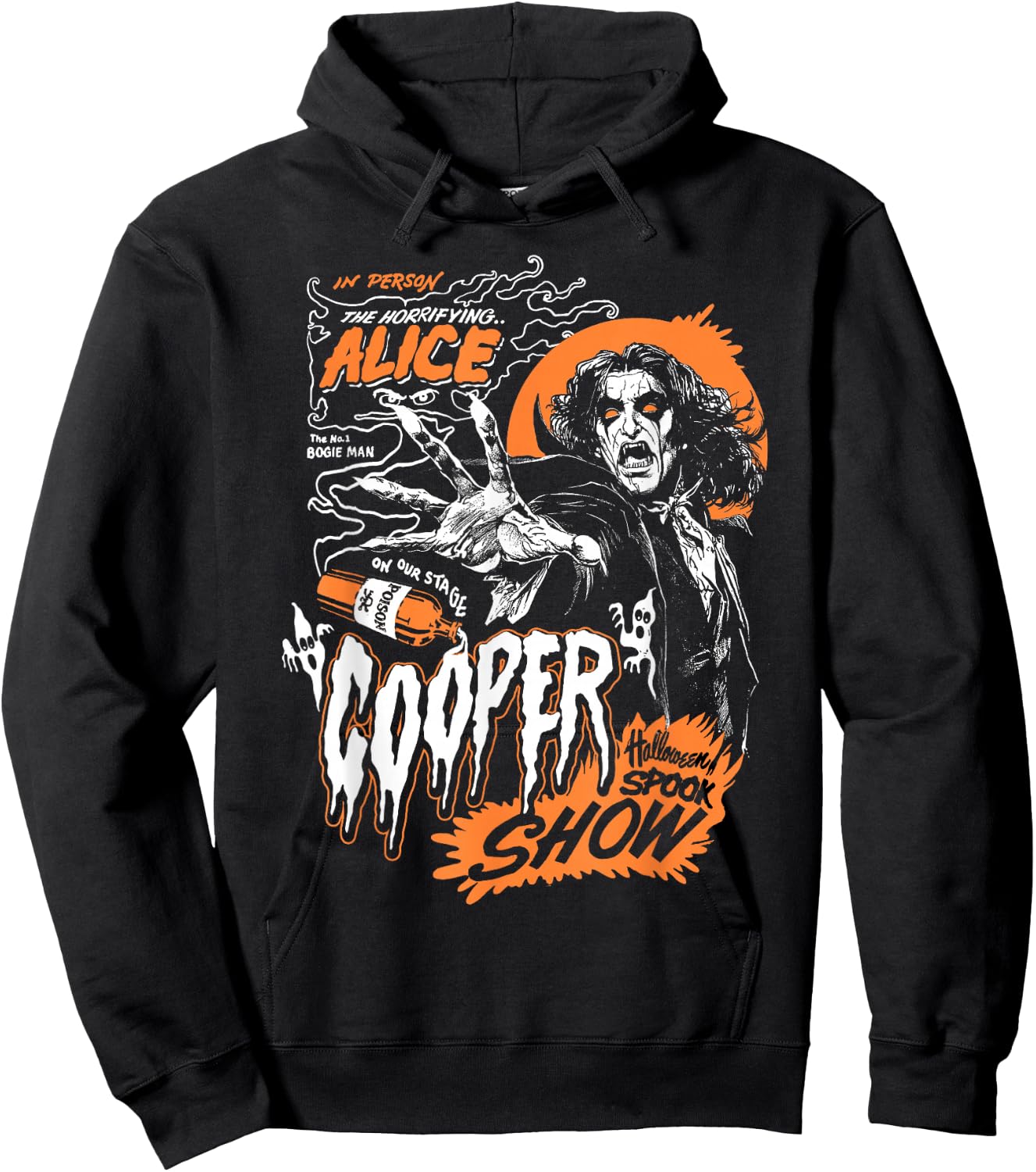 Alice Cooper Boogie Man , black Hoodie - Hoodie | Black