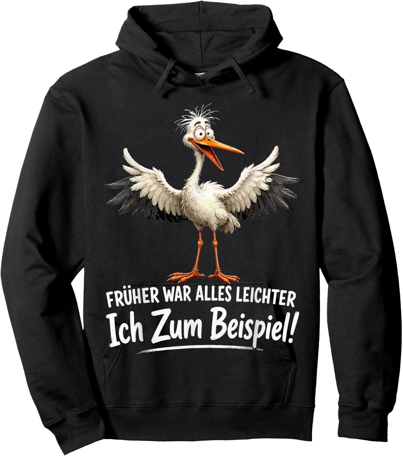 Früher war Alles Leichter Ich zum Beispiel lustiges Möwe Hoodie - Hoodie | Black