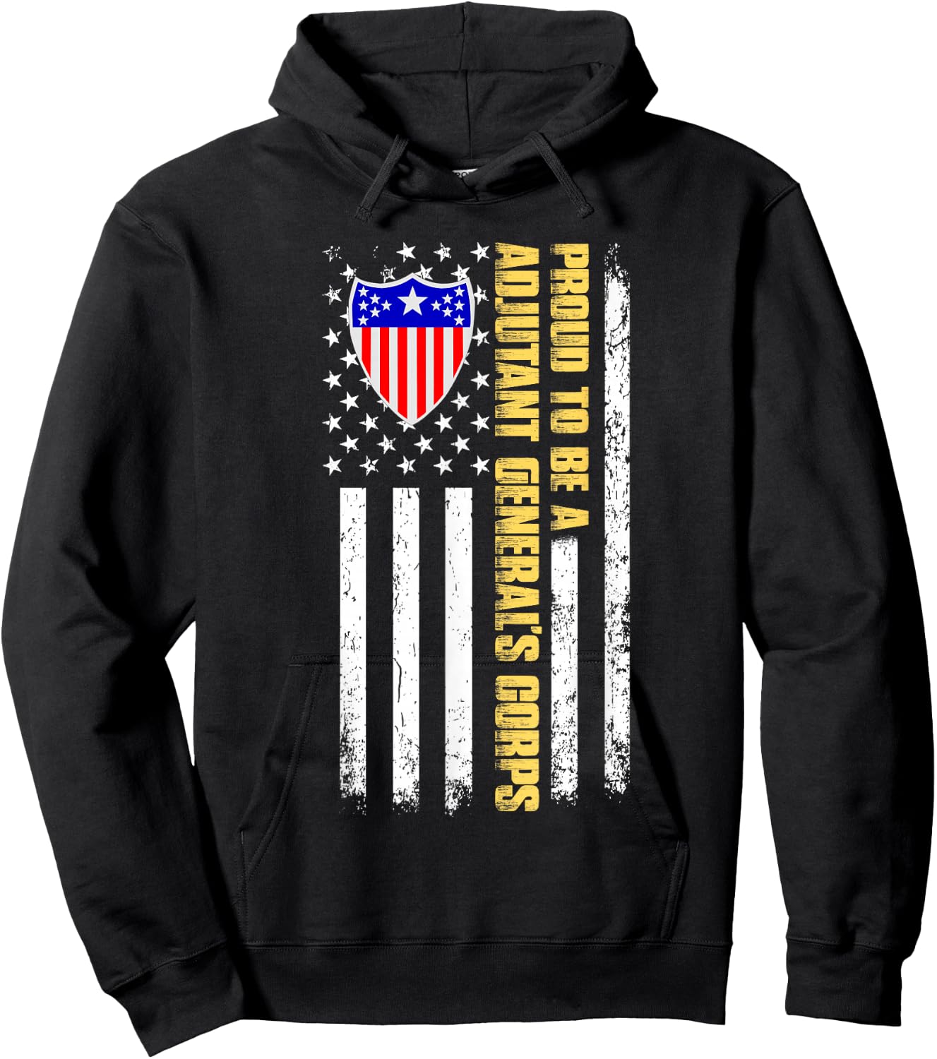 Proud To Be A United States Adjutant General's Corps Hoodie - Hoodie | Black