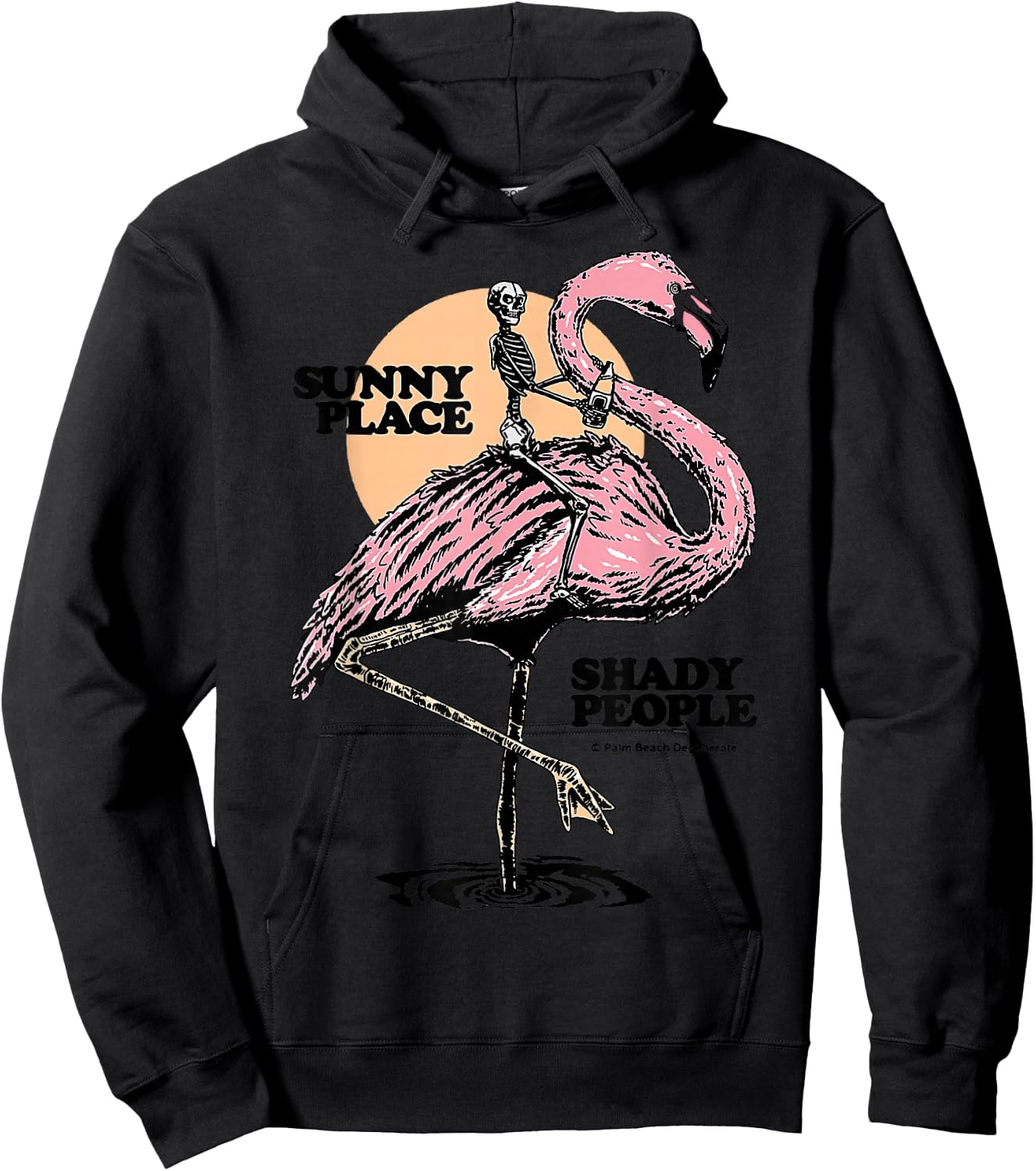 Flamingo Sunny Place Twenty People Hoodie - Hoodie | Black