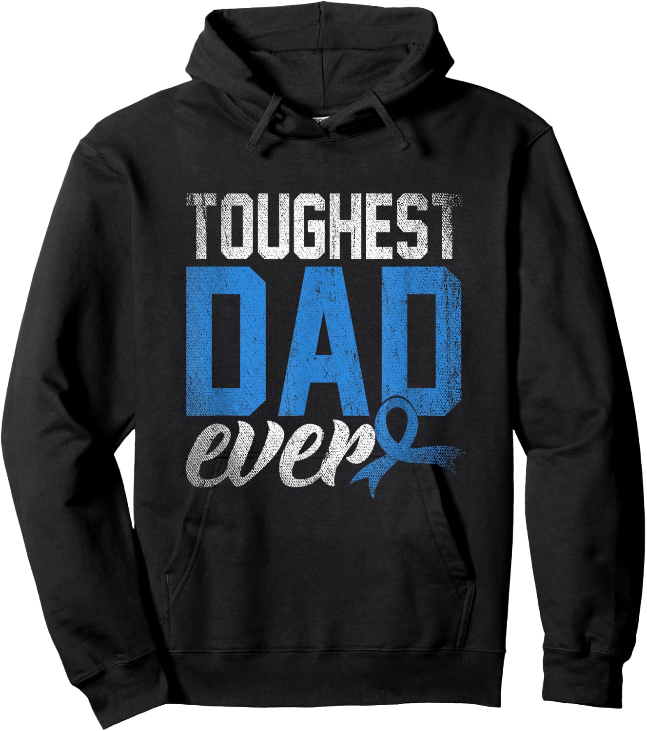 Father Survivor Dad Gift Prostate Cancer Awareness Hoodie - Hoodie | Black