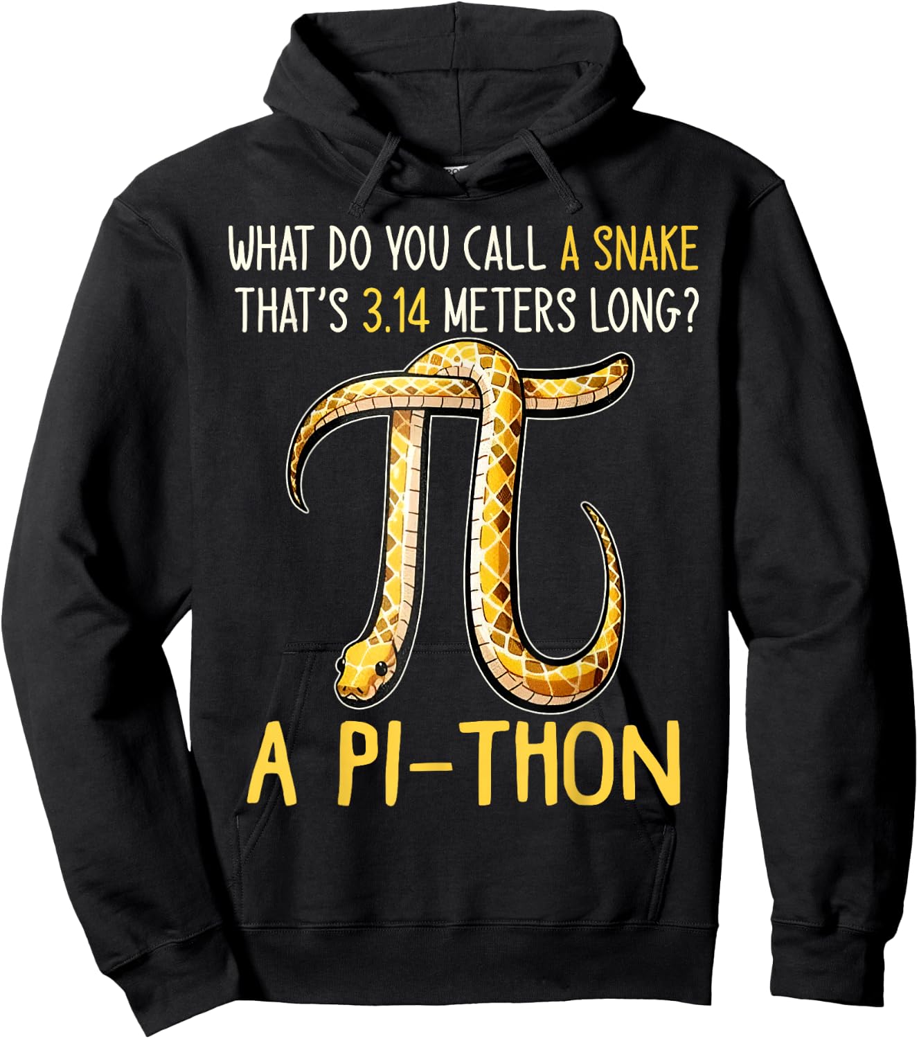 What Do You Call A Snake Thats 3.14 Meters Long? Pi-Thon Hoodie - Hoodie | Black