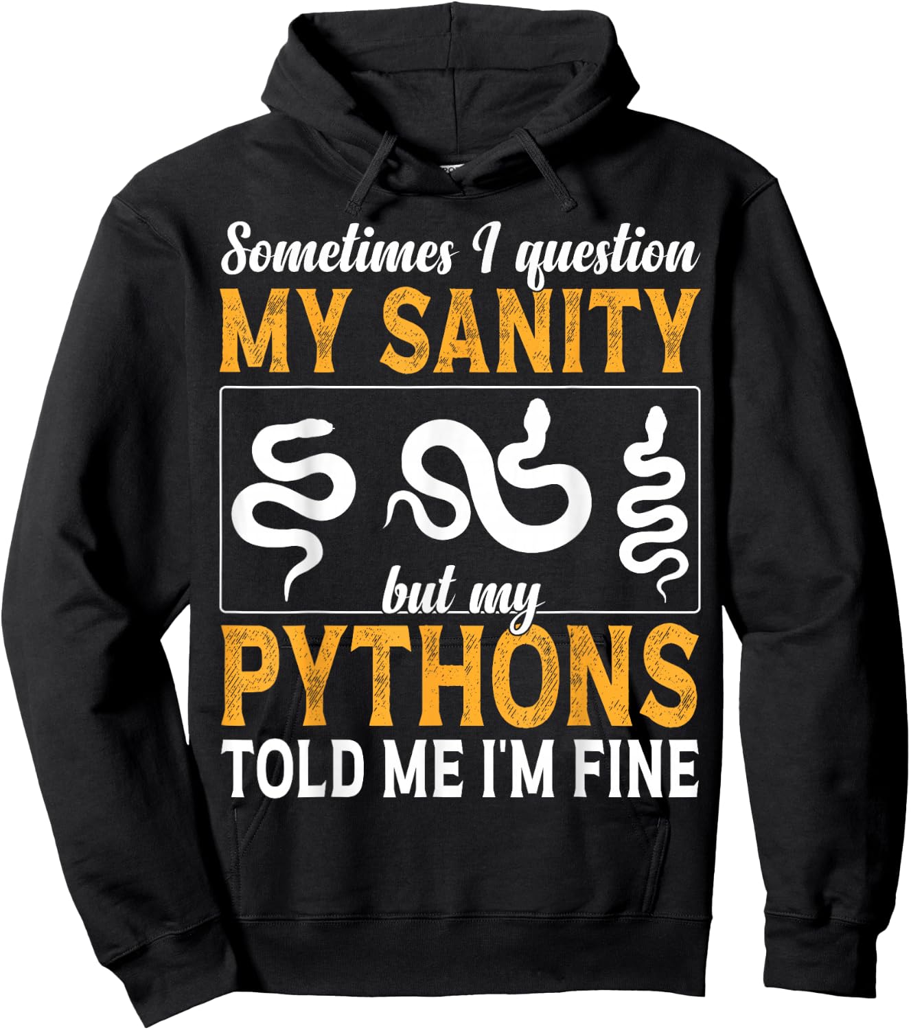 Royal Python Size Decor Food Design For Kids Ball Python Hoodie - Hoodie | Black