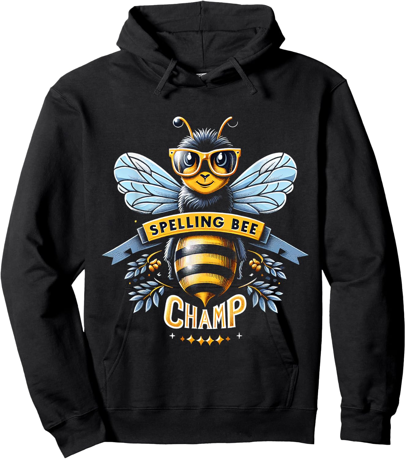 Spelling Bee Champ Hoodie - Hoodie | Black