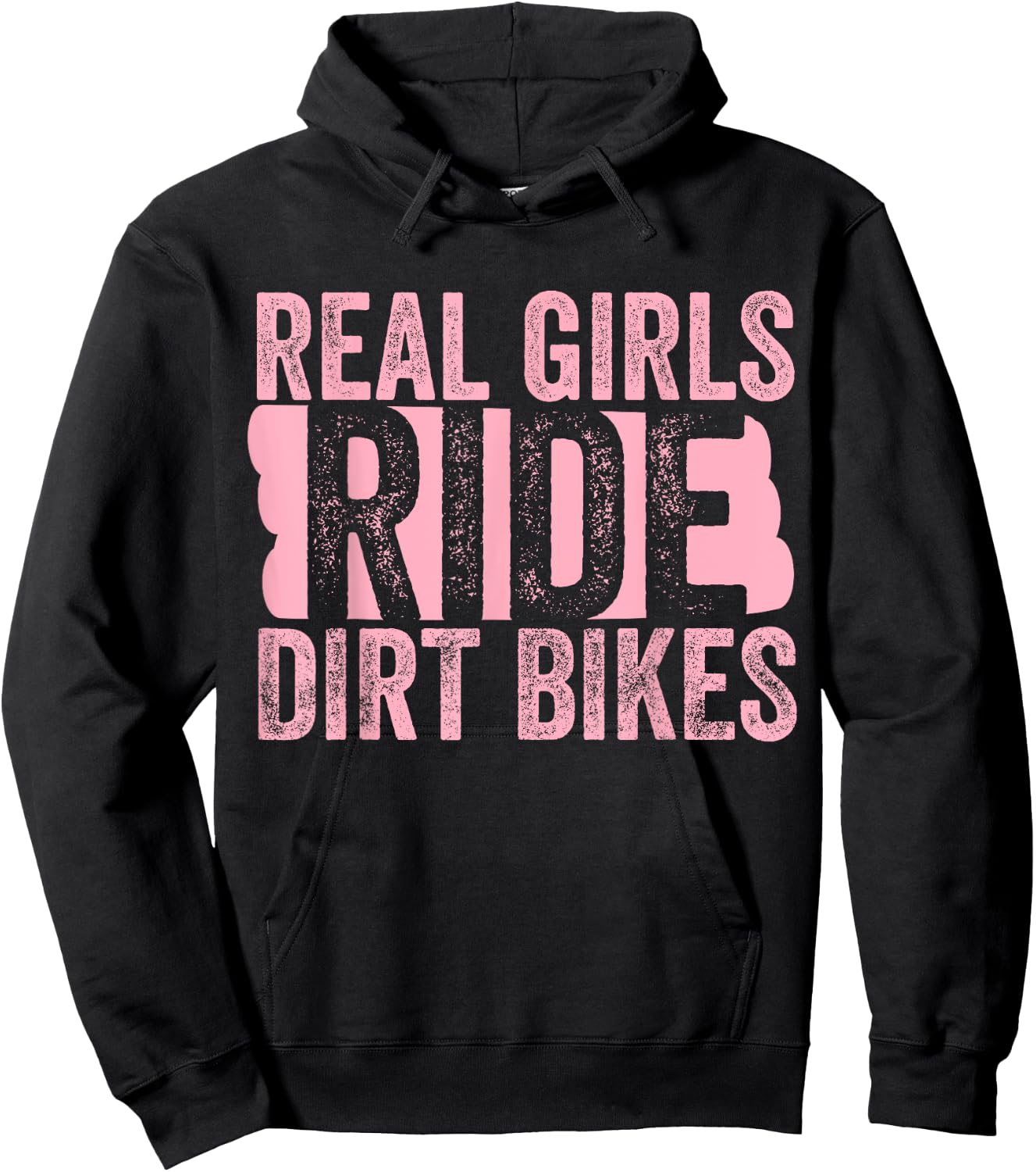 Motocross Girl Dirt Bike Queen Gift Hoodie - Hoodie | Black