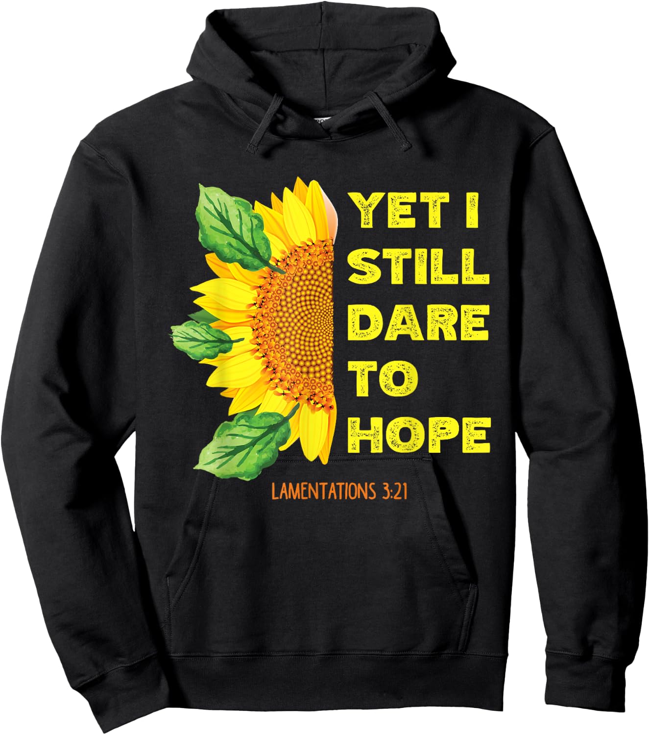 Lamentations 3:21 Christian Bible Verse Religious Hoodie - Hoodie | Black