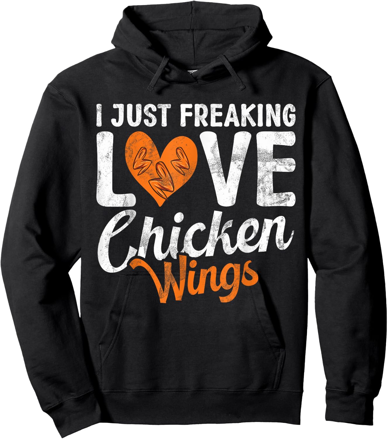 I just freaking love Chicken Wings Hoodie - Hoodie | Black