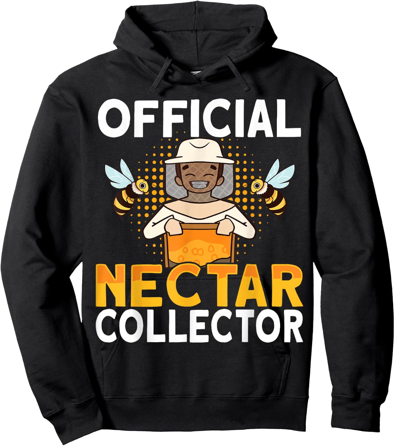 Honey Beekeeping Bee Official Nectar Collector - Beekeeper Hoodie - Hoodie | Black