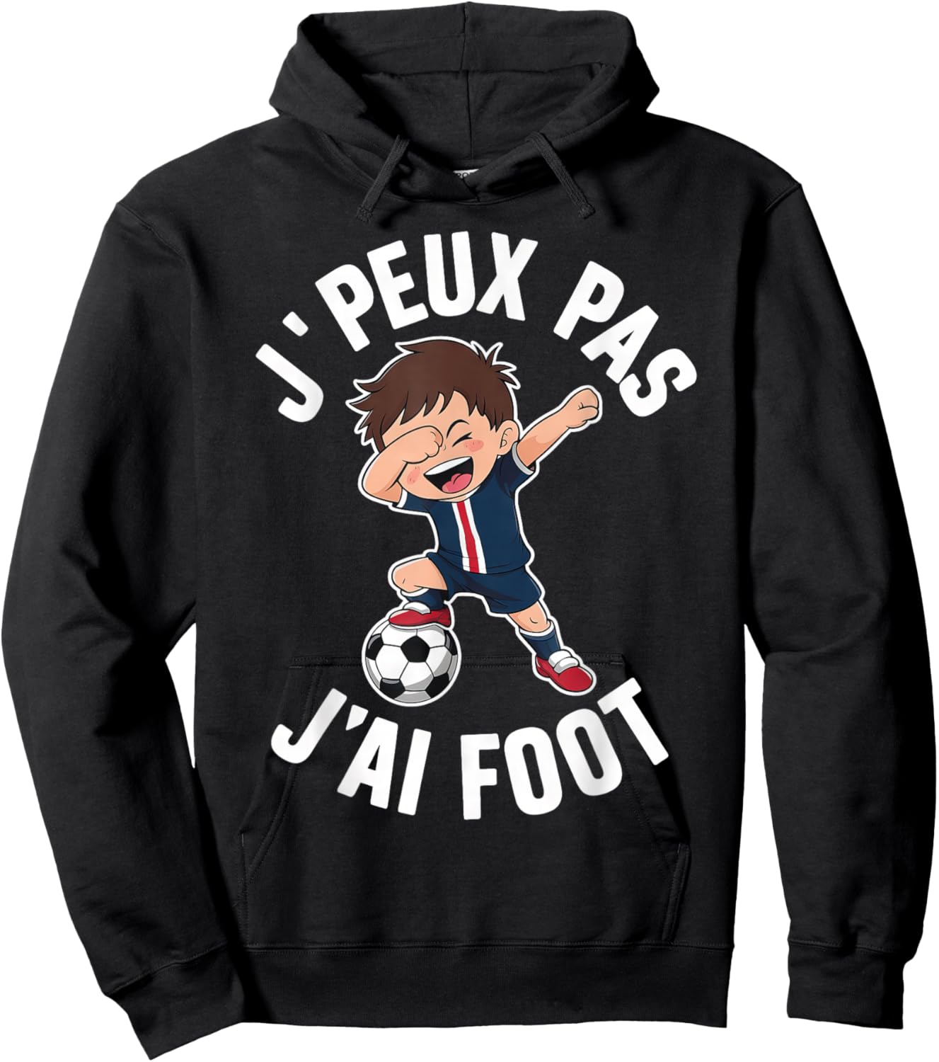 J´Peux Pas J´Ai Football Boys' , Black, S Hoodie - Hoodie | Black
