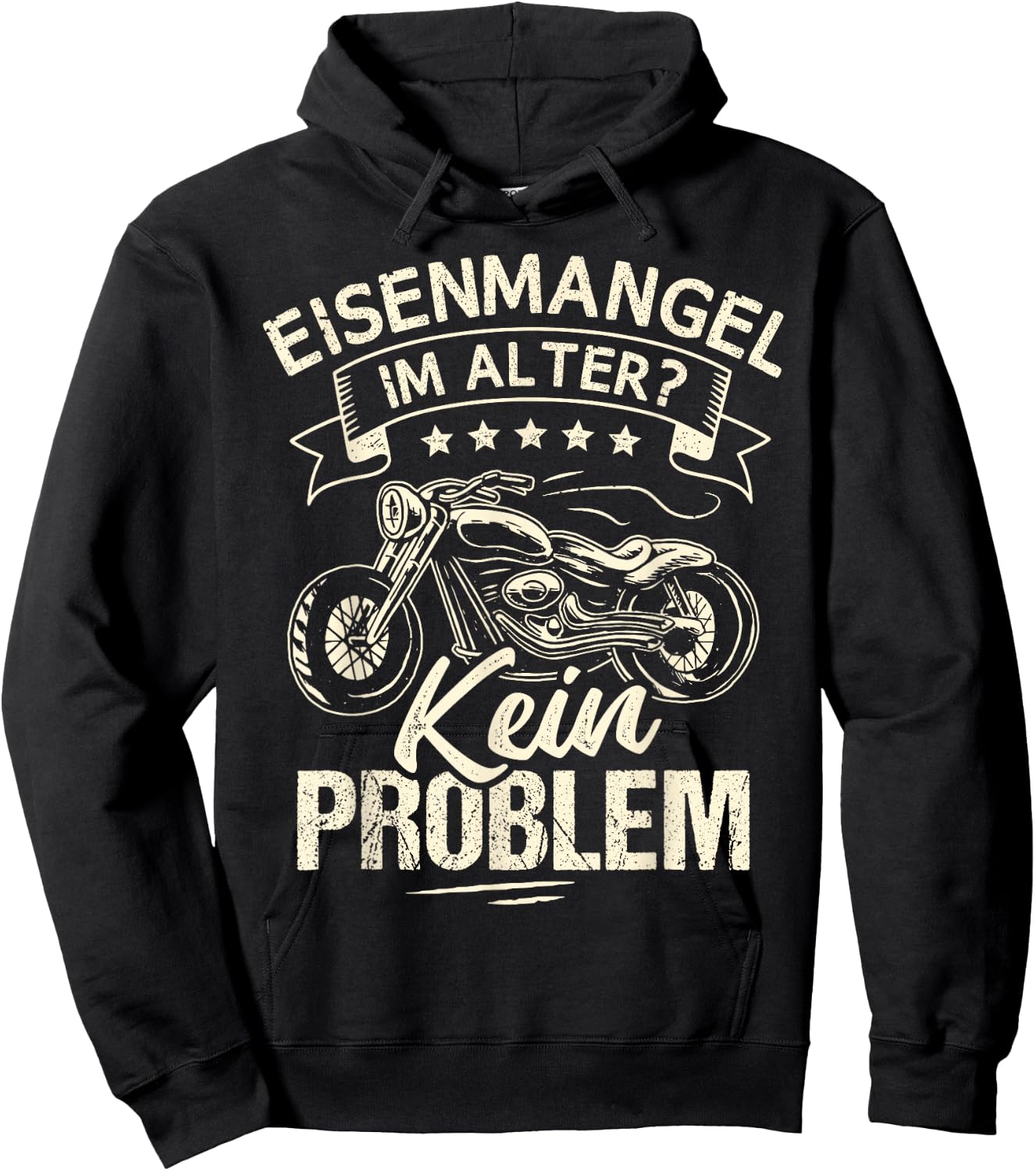 Eisenmack im Alter keine Problem Motorcycle Chopper Hoodie - Hoodie | Black