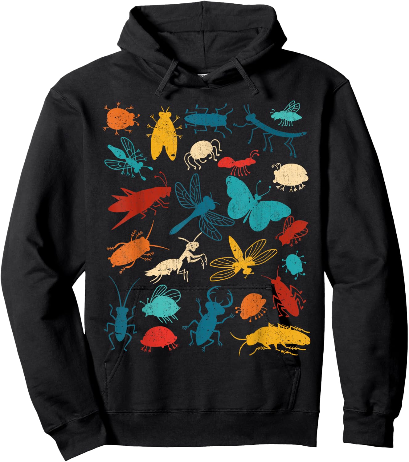 Bunte Insekten Jungen Mädchen Käfer Hoodie - Hoodie | Black