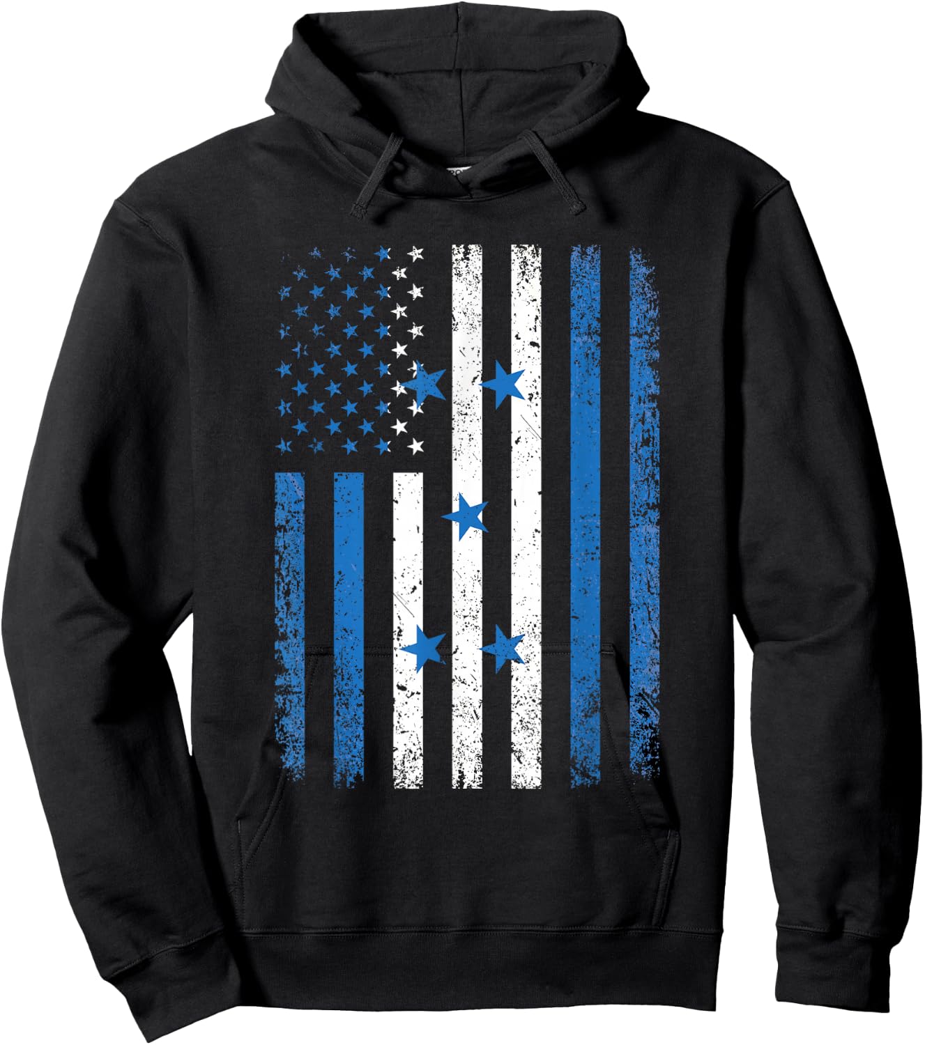 Honduras USA Flag 4th of July Patriot American Honduran Flag Hoodie - Hoodie | Black