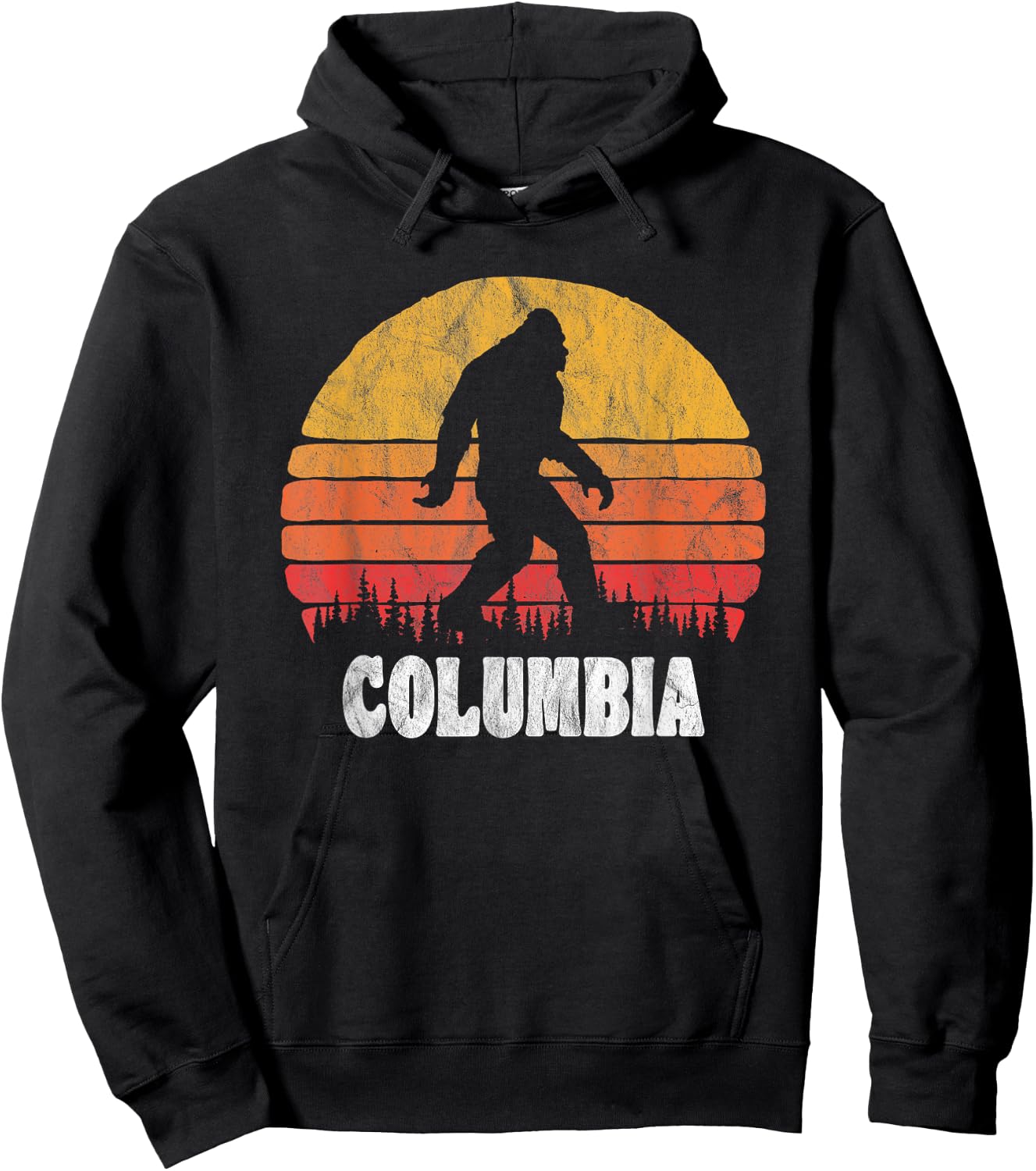 Columbia Vintage Eighties Bigoot Retro Sunset Hoodie - Hoodie | Black