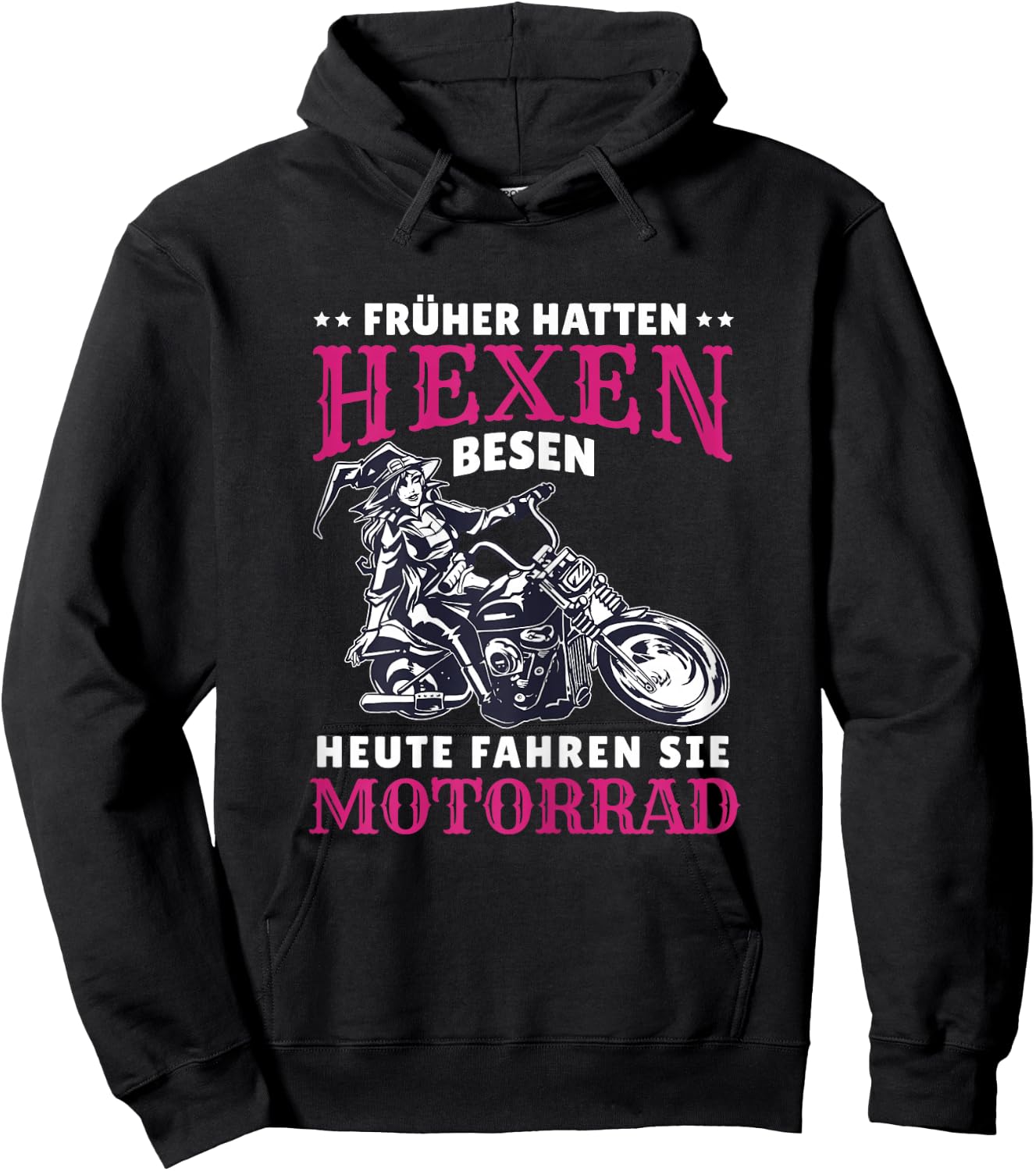 Motorrad Spruch Bikerin Heute Fahren Sie Motorrad Hoodie - Hoodie | Black
