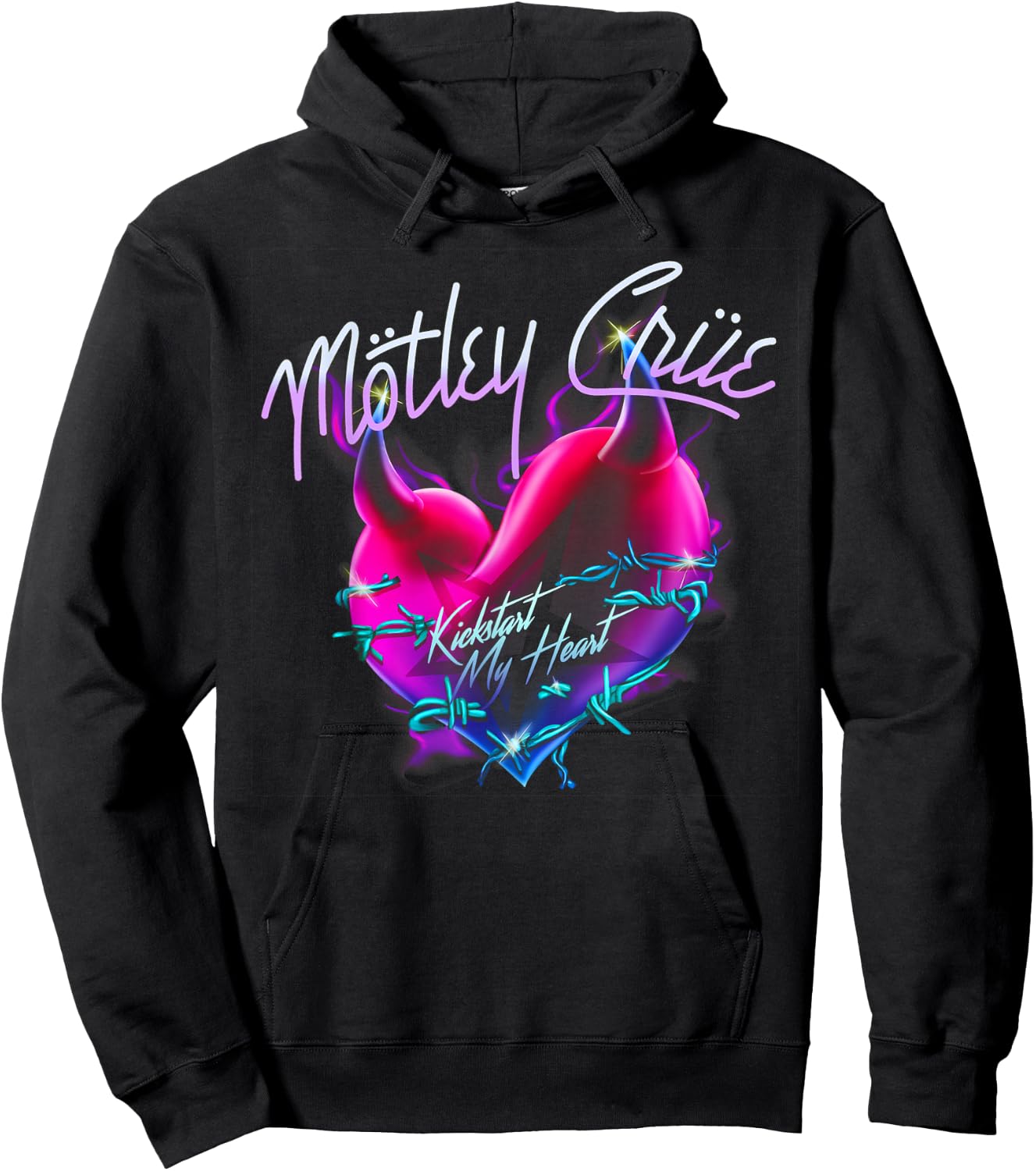 Mötley Crüe Kickstart My Heart , black Hoodie - Hoodie | Black