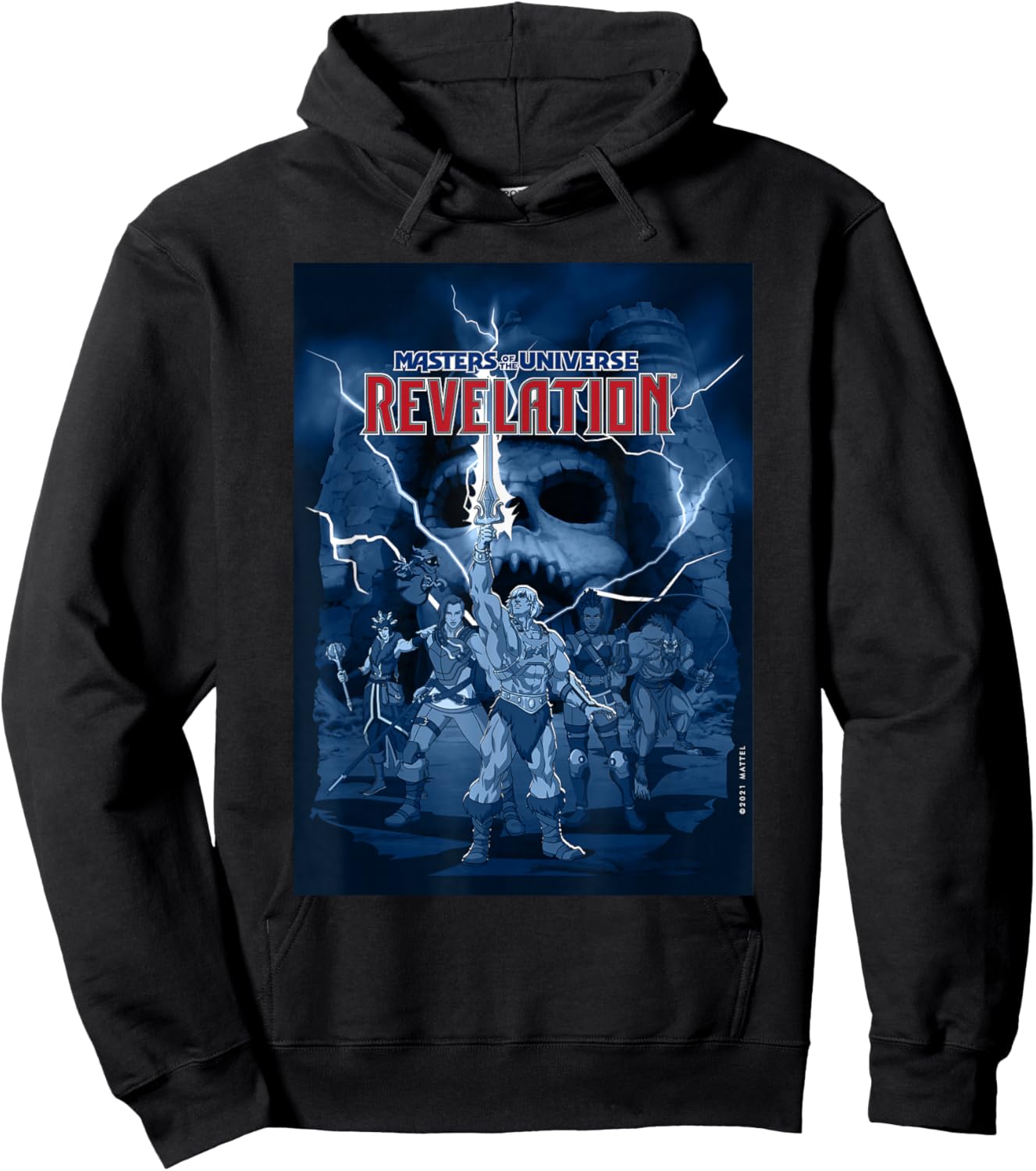 Masters of the Universe Revelation Lightning Poster Hoodie - Hoodie | Black