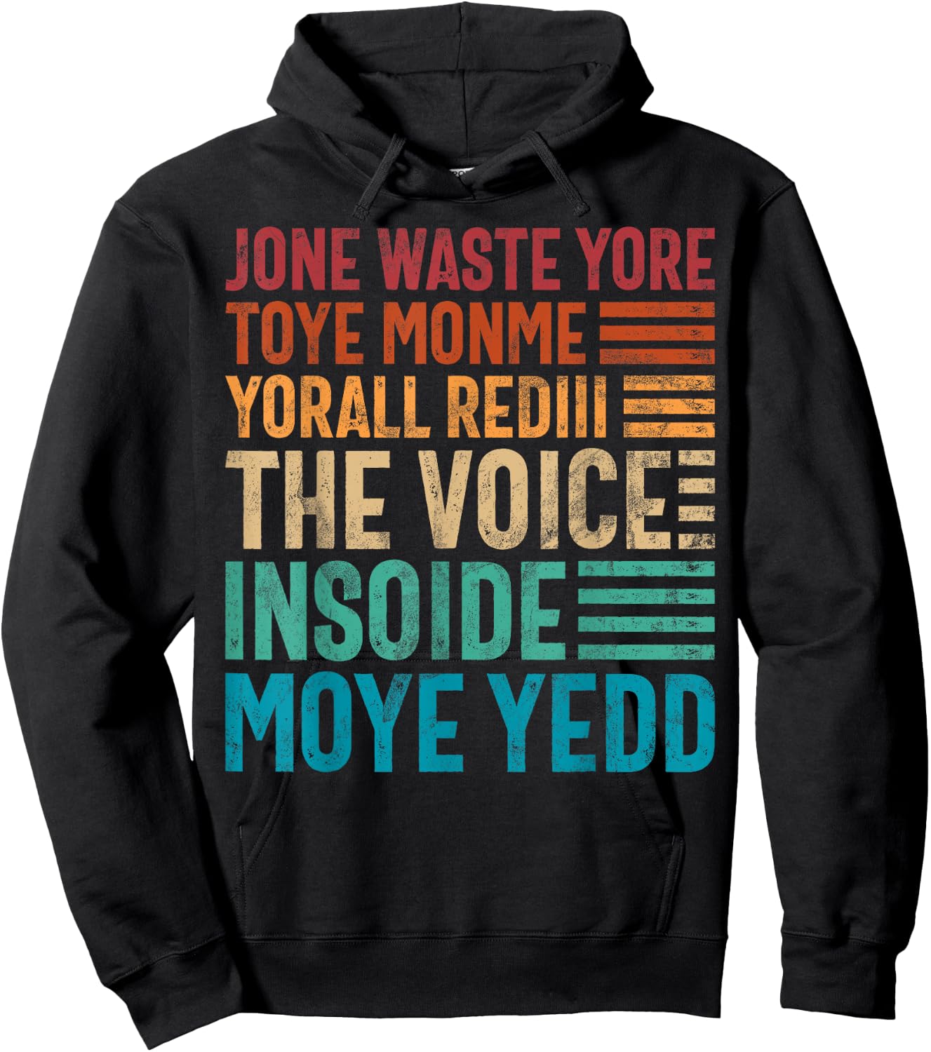 Jone Waste Yore Toye Monme Yorall Rediii Lustiger Witz Humor Hoodie - Hoodie | Black