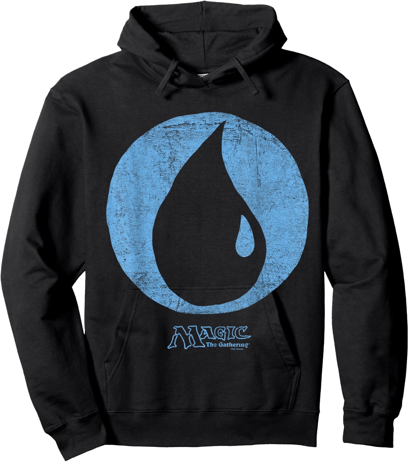Magic: The Gathering Blue Mana , black, s Hoodie - Hoodie | Black