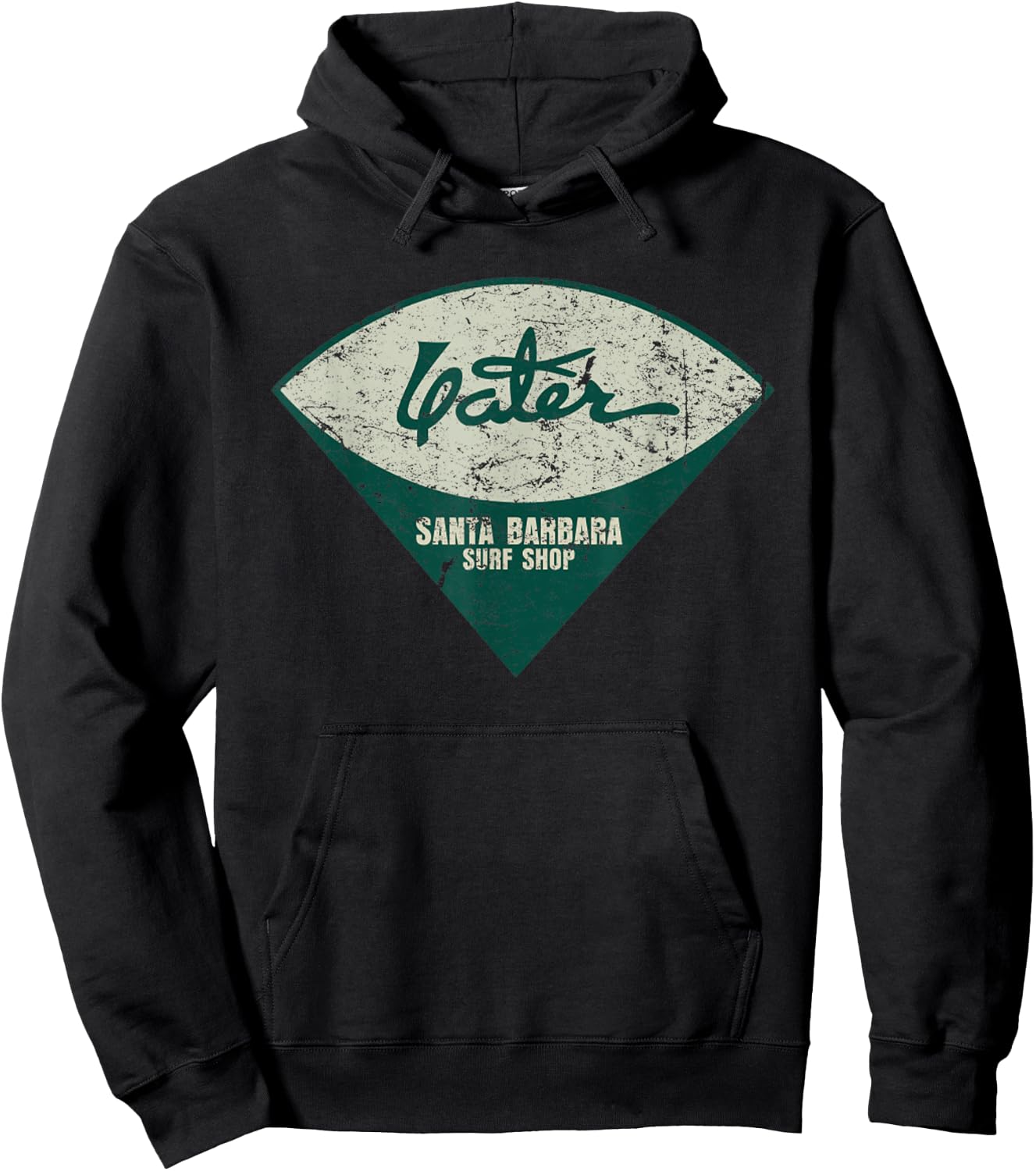 Vintage Yater Surf Surfboards Distressed Men And Women Hoodie - Hoodie | Black