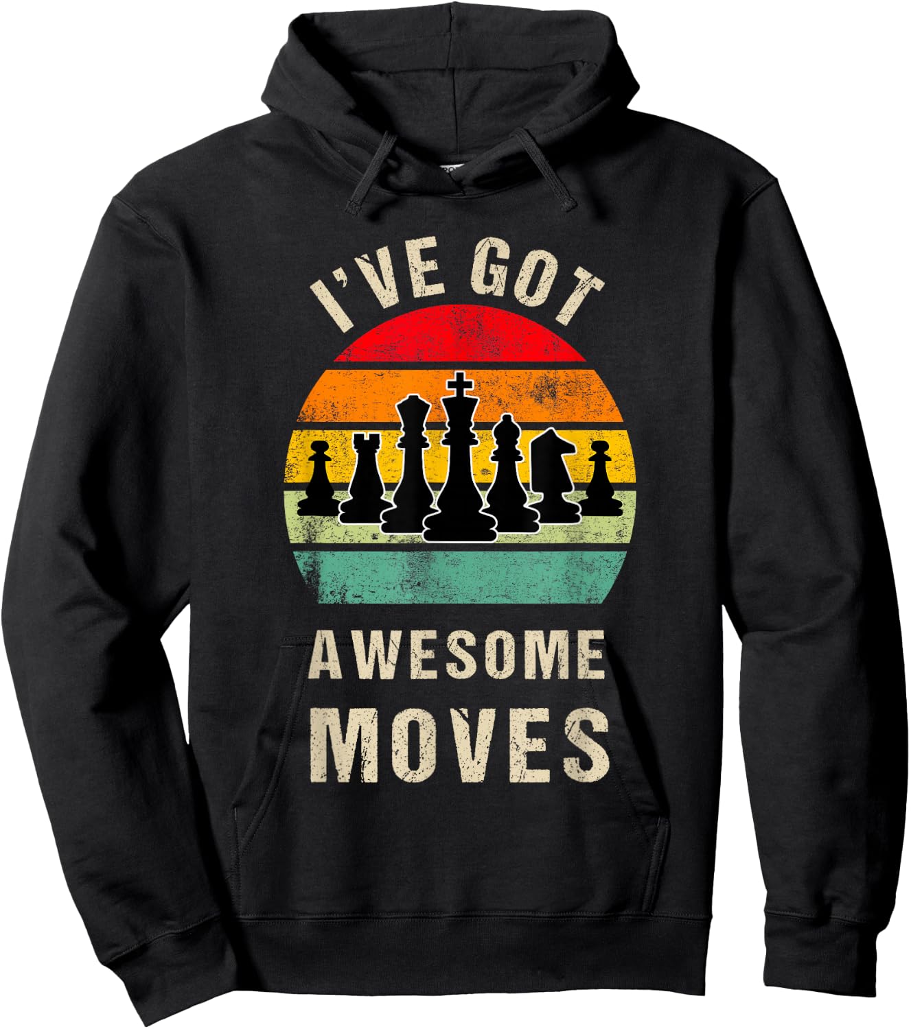 I've Got Awesome Moves Chess Player Funny Chess Player Hoodie - Hoodie | Black