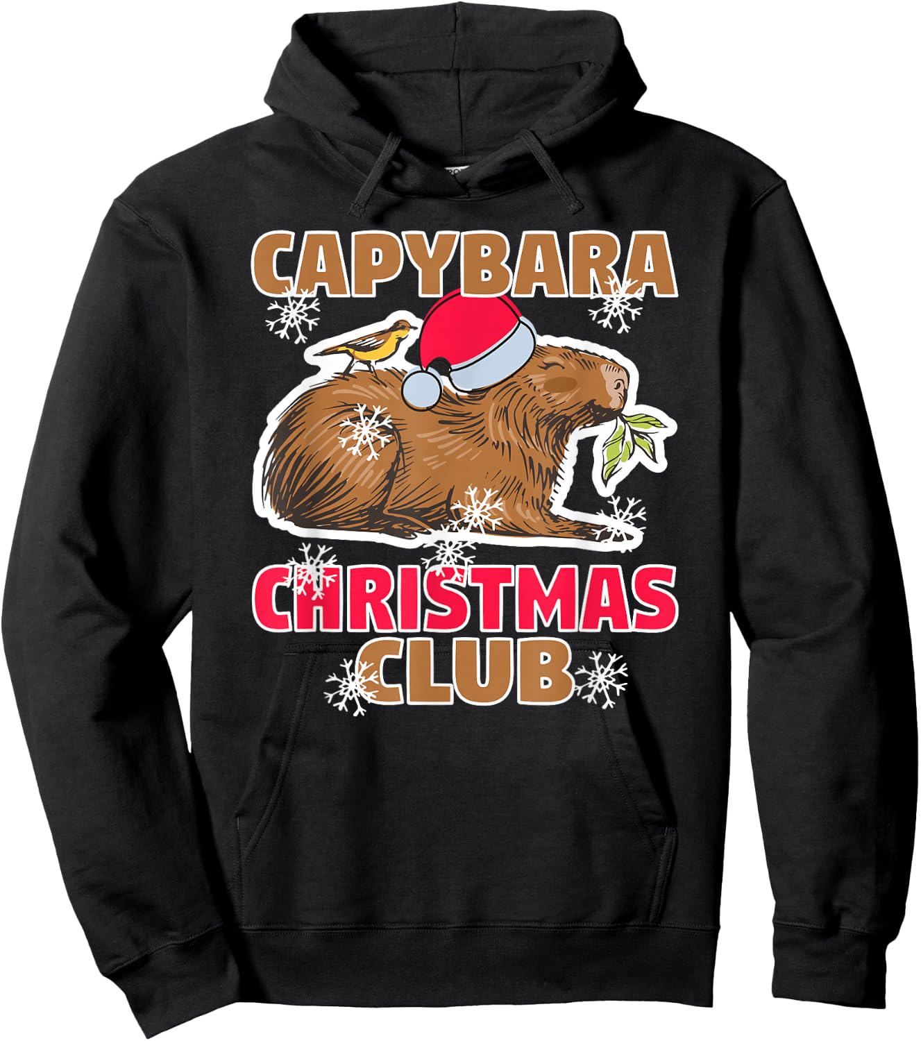 Capybara Christmas Club - Capybara Enthusiast The Best Hoodie - Hoodie | Black