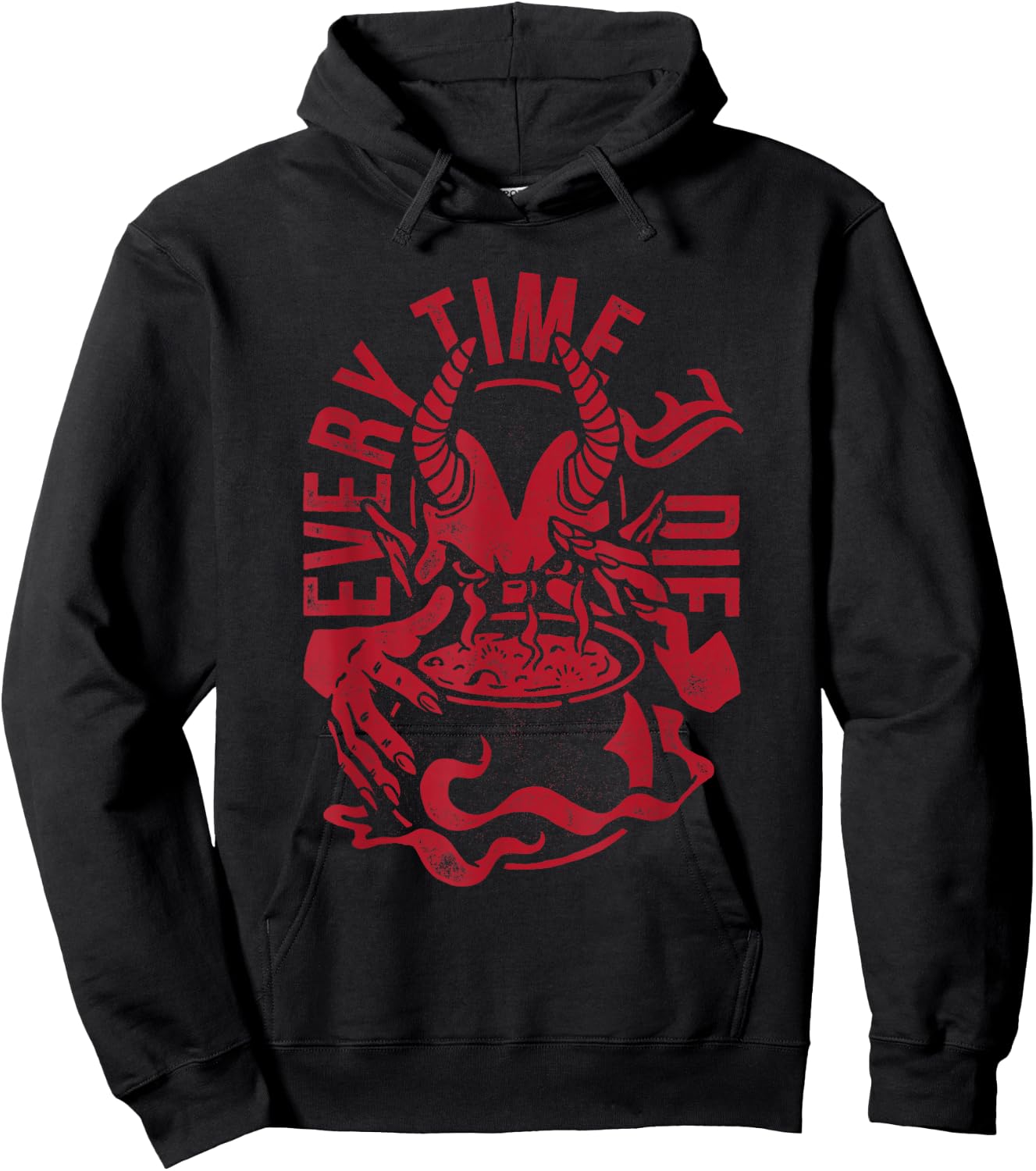 Every Time I Die Black -Adults Modern Letter Print - Small - Hocus Pocus - Official Merchandise Hoodie - Hoodie | Black
