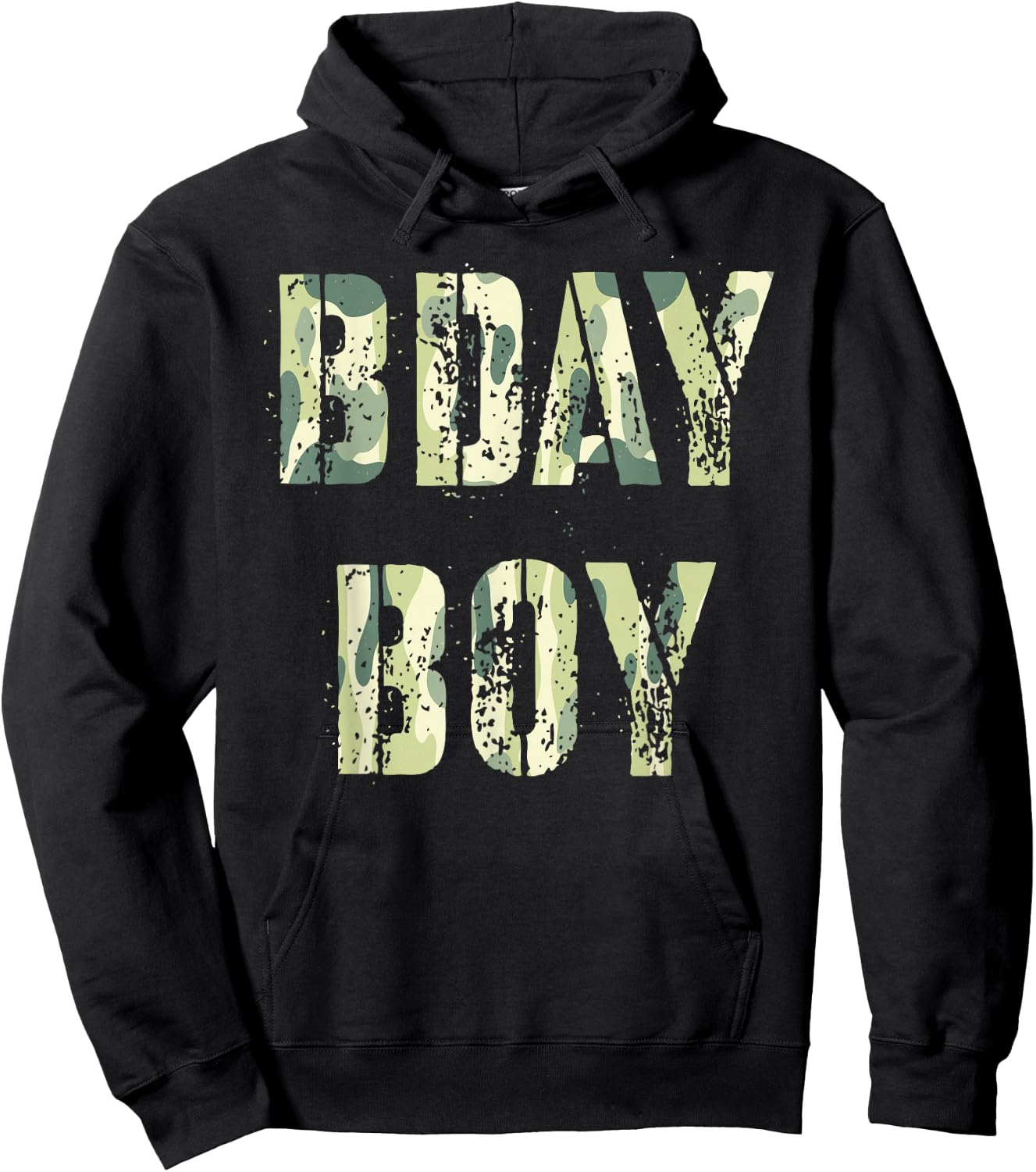 Camouflage Theme Bday Boy Military Little Officer Birthday Hoodie - Hoodie | Black