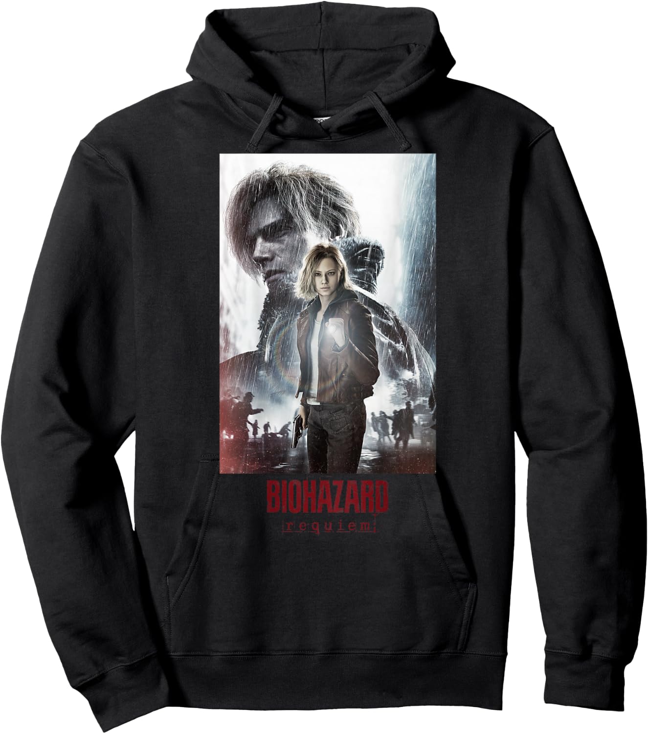 Resident Evil Requiem Leon ＆ Grace Art BP(W) Hoodie - Hoodie | Black