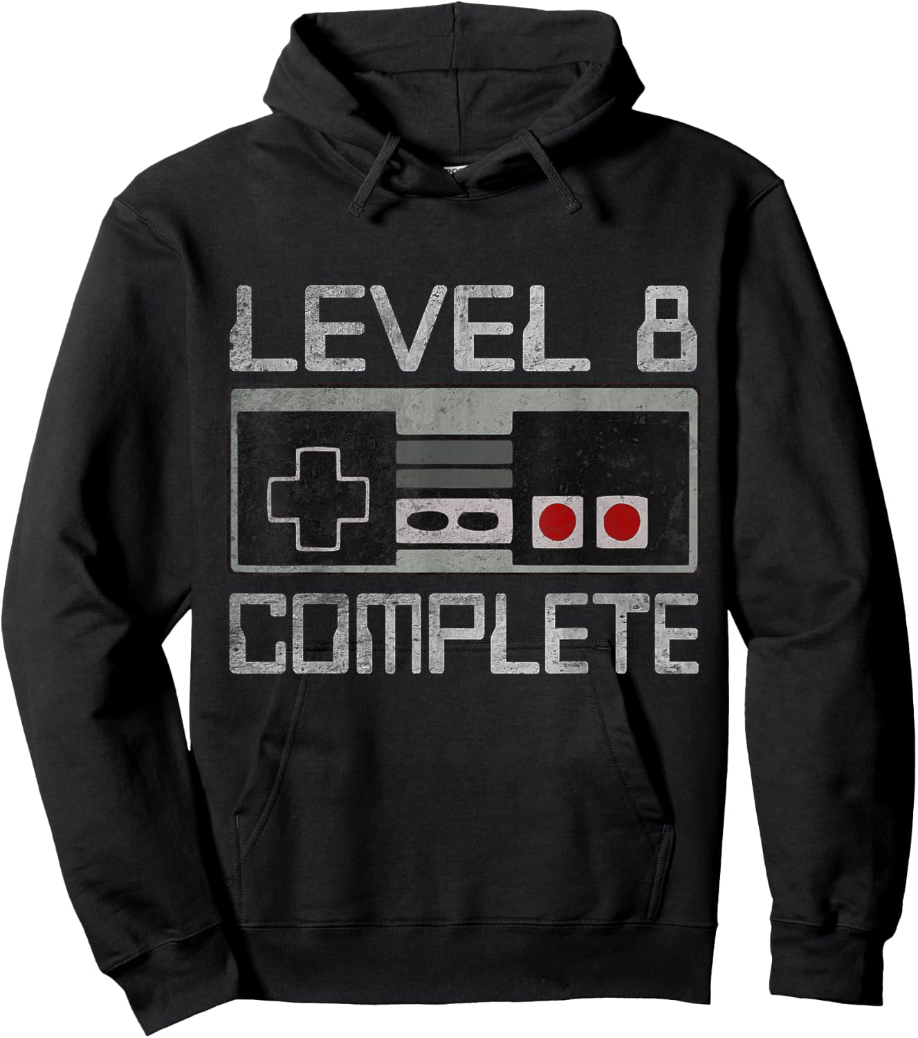 Level 8 Complete 8 Year 8th Wedding Anniversary Her Hoodie - Hoodie | Black