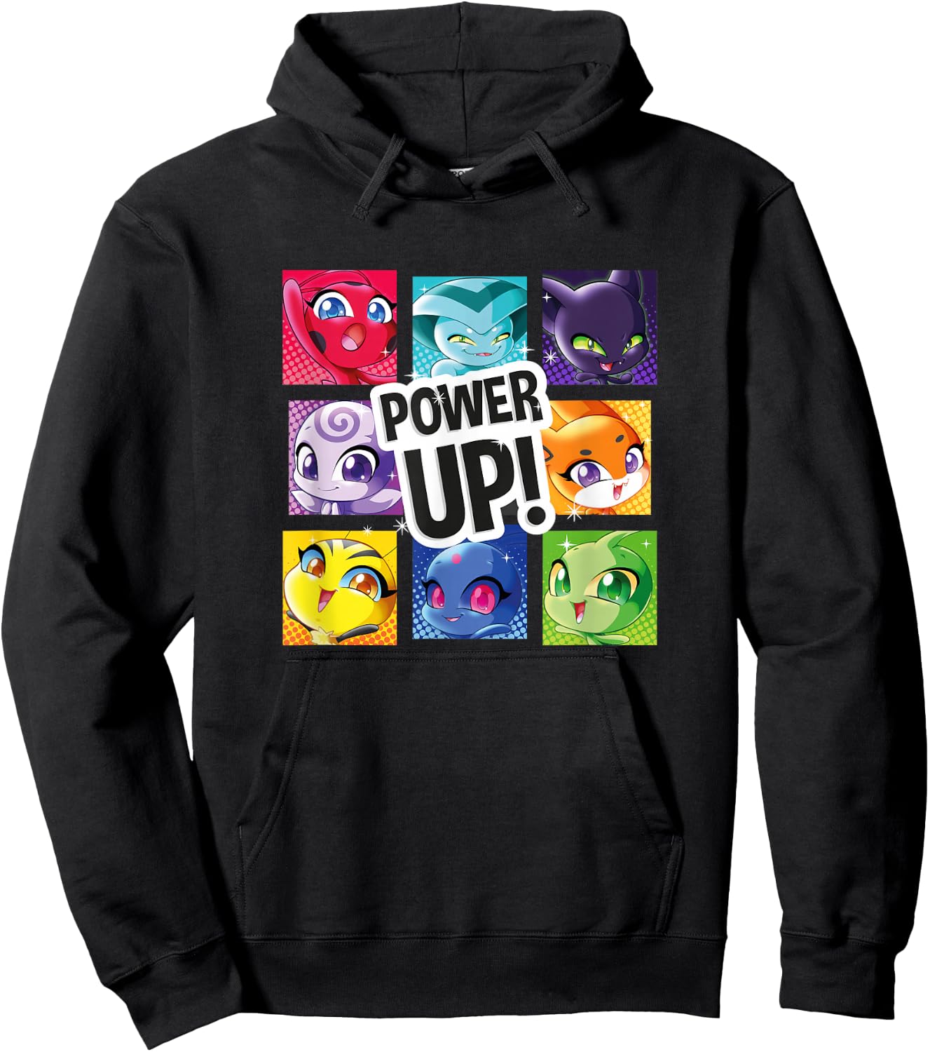 Miraculous Ladybug - Kwamis Power Up Hoodie - Hoodie | Black