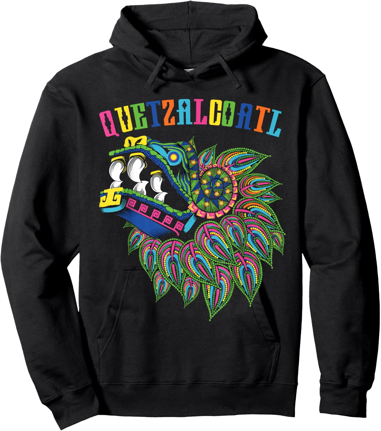 Aztec God Quetzalcoatl Cool Snake Dragon Inca Maya Gifts Hoodie - Hoodie | Black