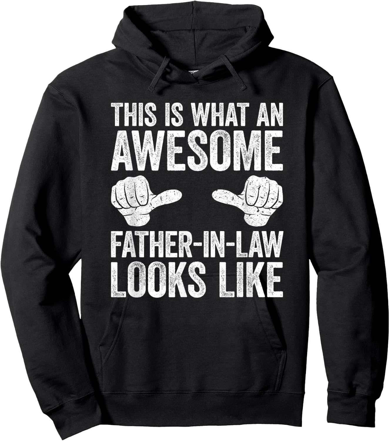 This Is What An Awesome Father In Law Looks Like Shirt Men Hoodie - Hoodie | Black